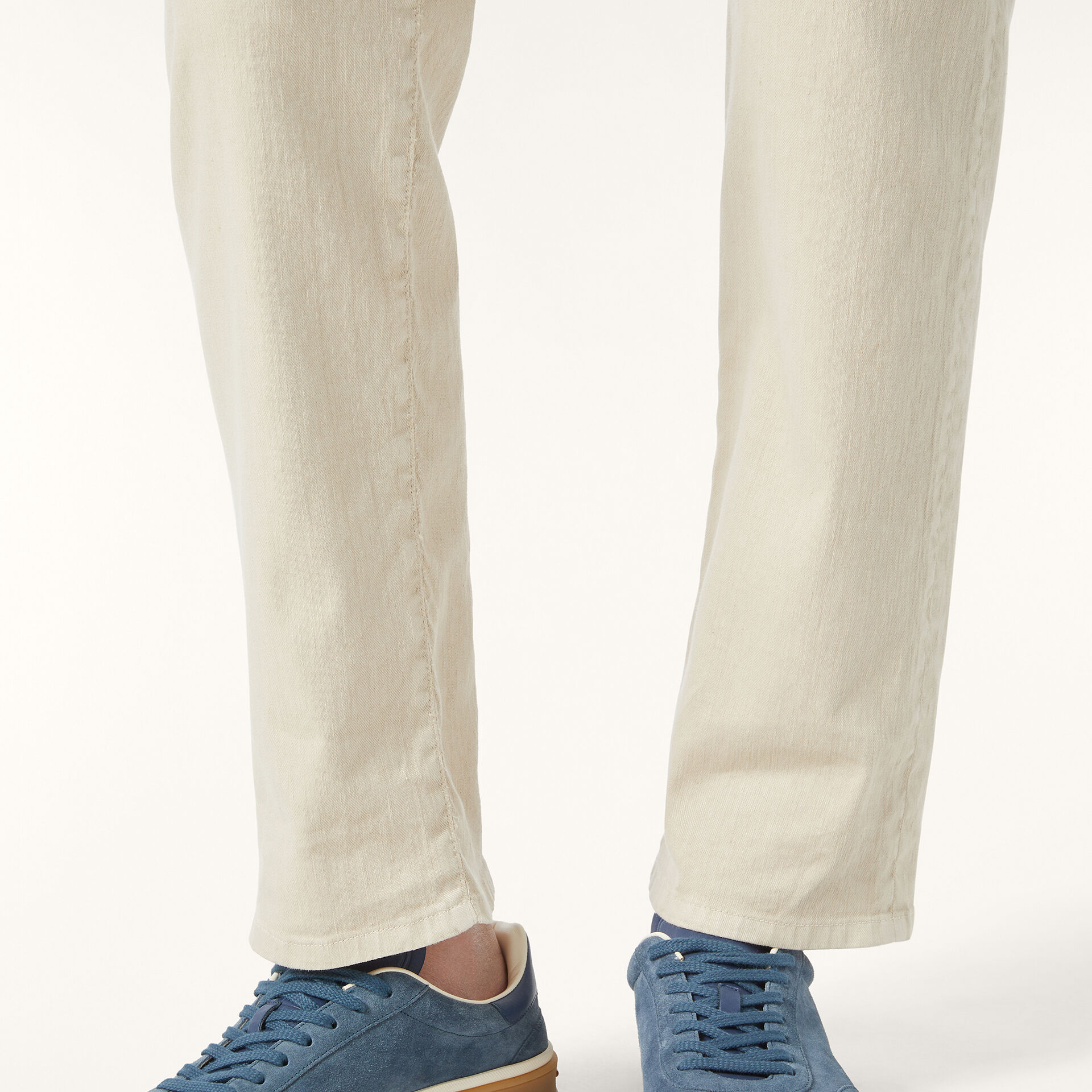Loro Piana Tennis Walk Sneaker in Suede Calf Split