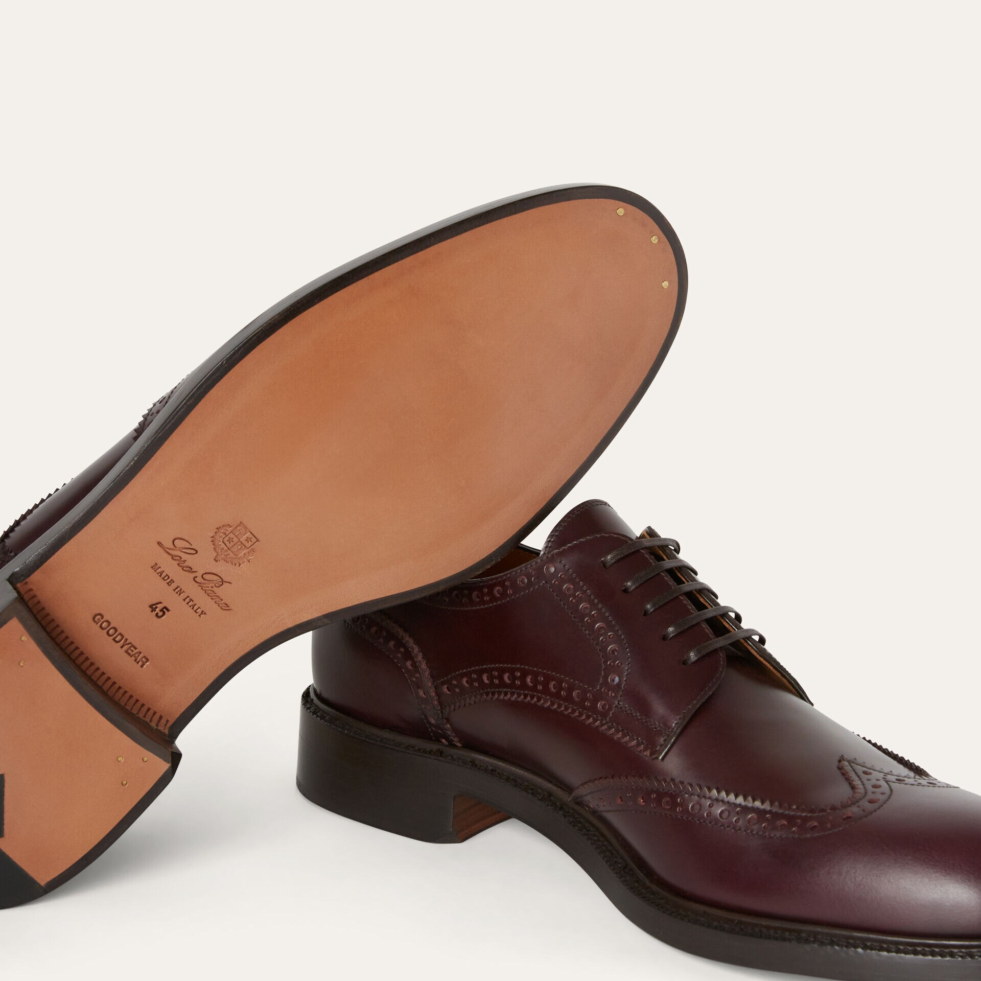 Loro Piana Oliver Walk Derby in Calfskin