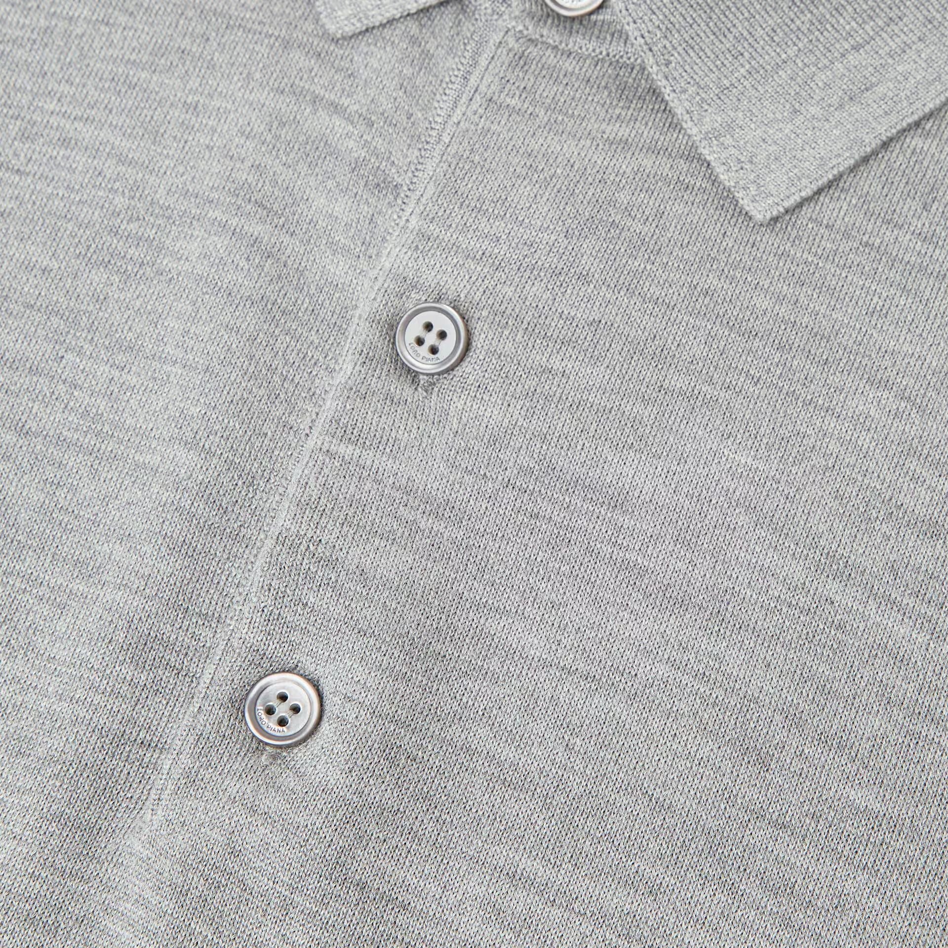 Loro Piana Sottile Polo Shirt in Virgin Wool, Cashmere, Silk