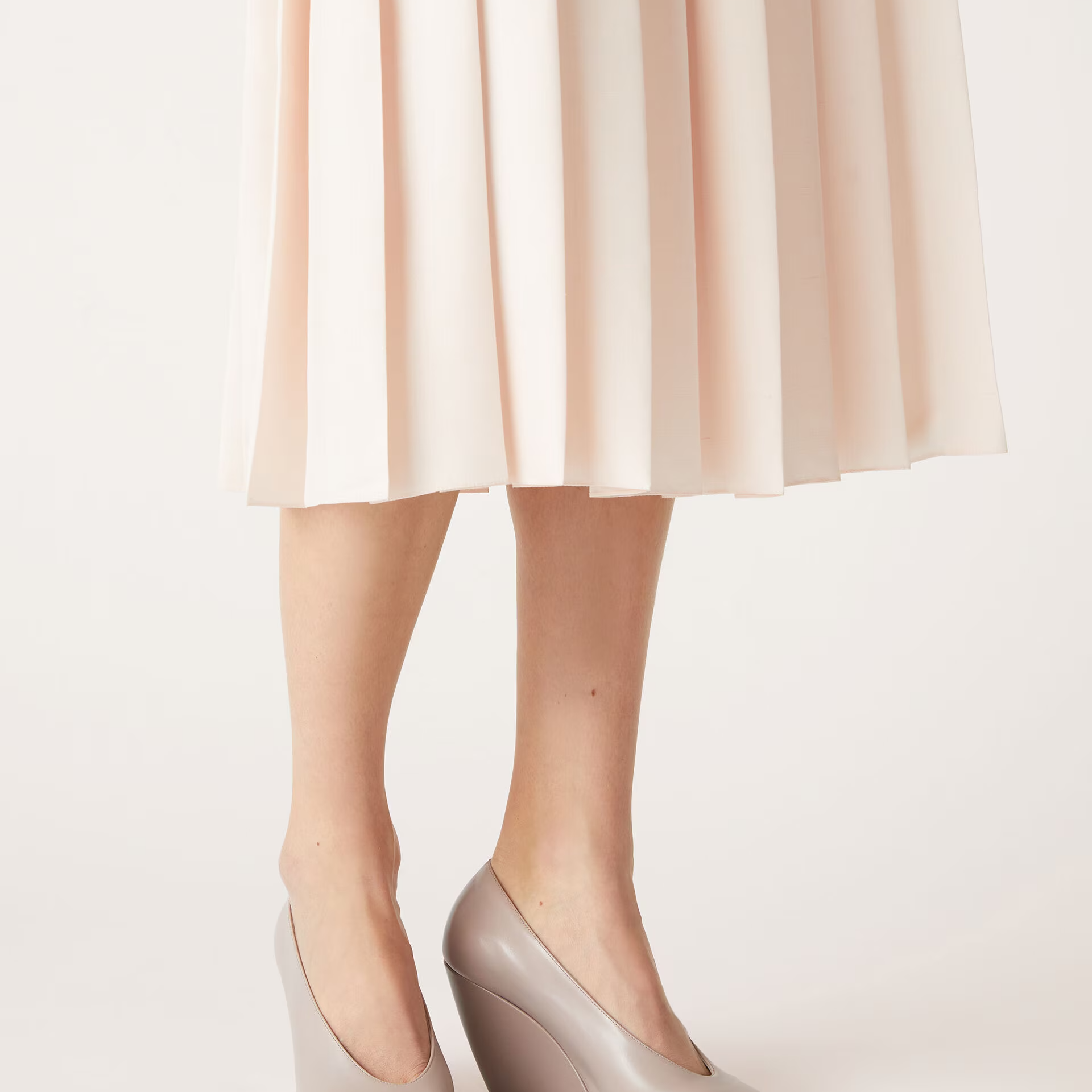 Loro Piana Viola High Wedge Pump in Calfskin