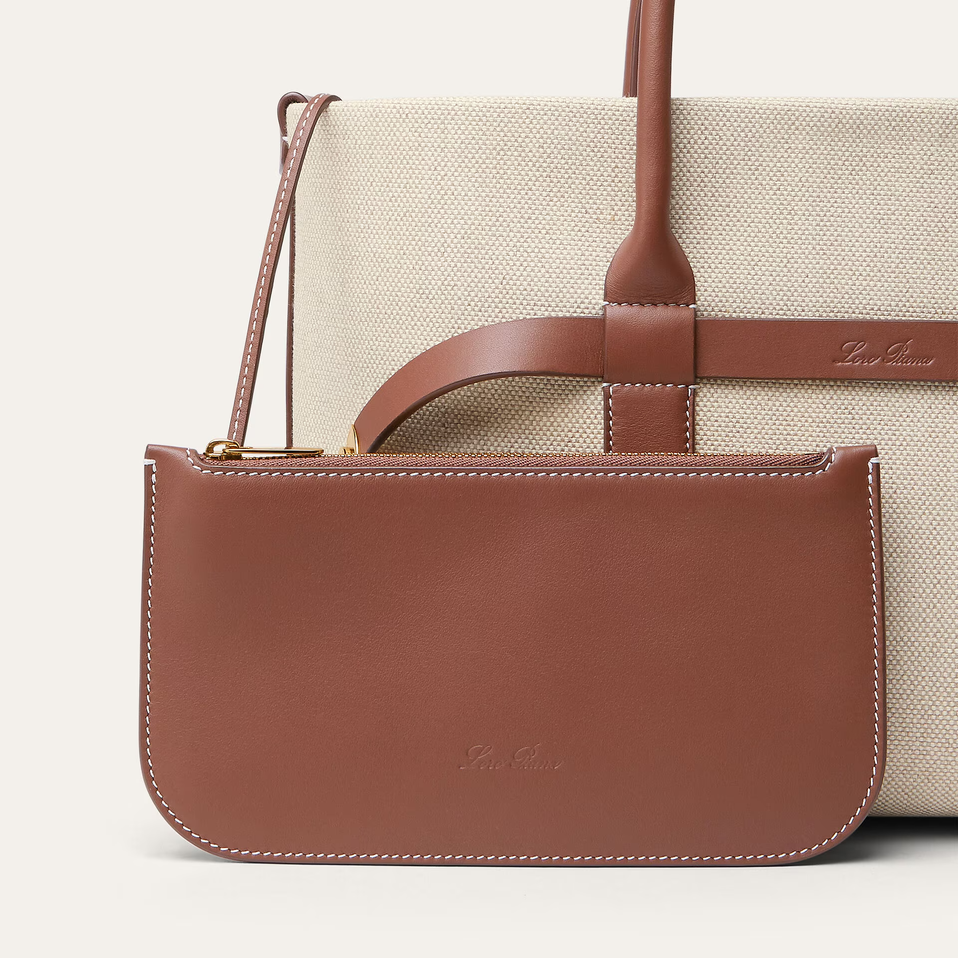 Loro Piana Ghiera Shopper Small in Cotton, Linen
