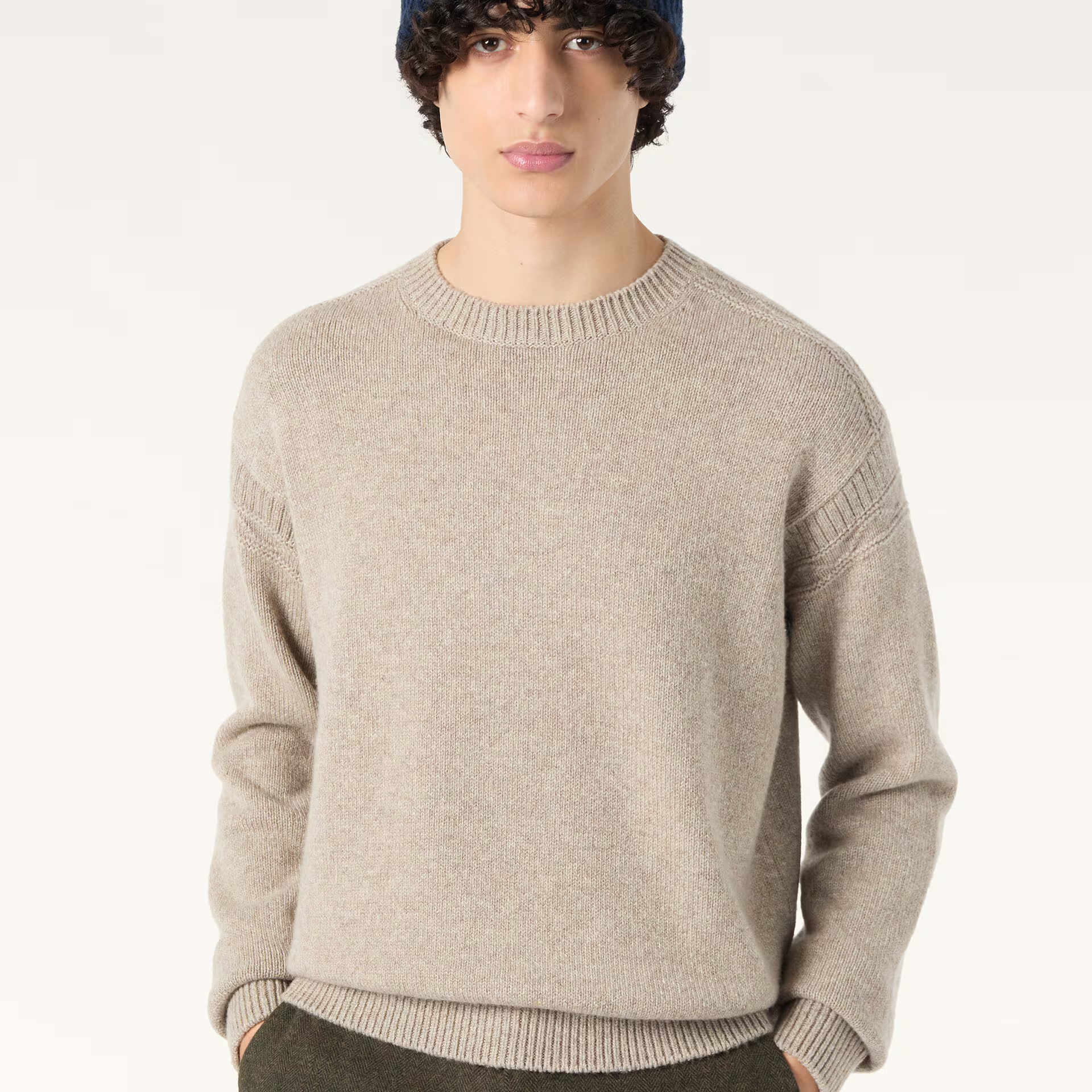 Loro Piana Carezza Crewneck in Cashmere - Coarsehair