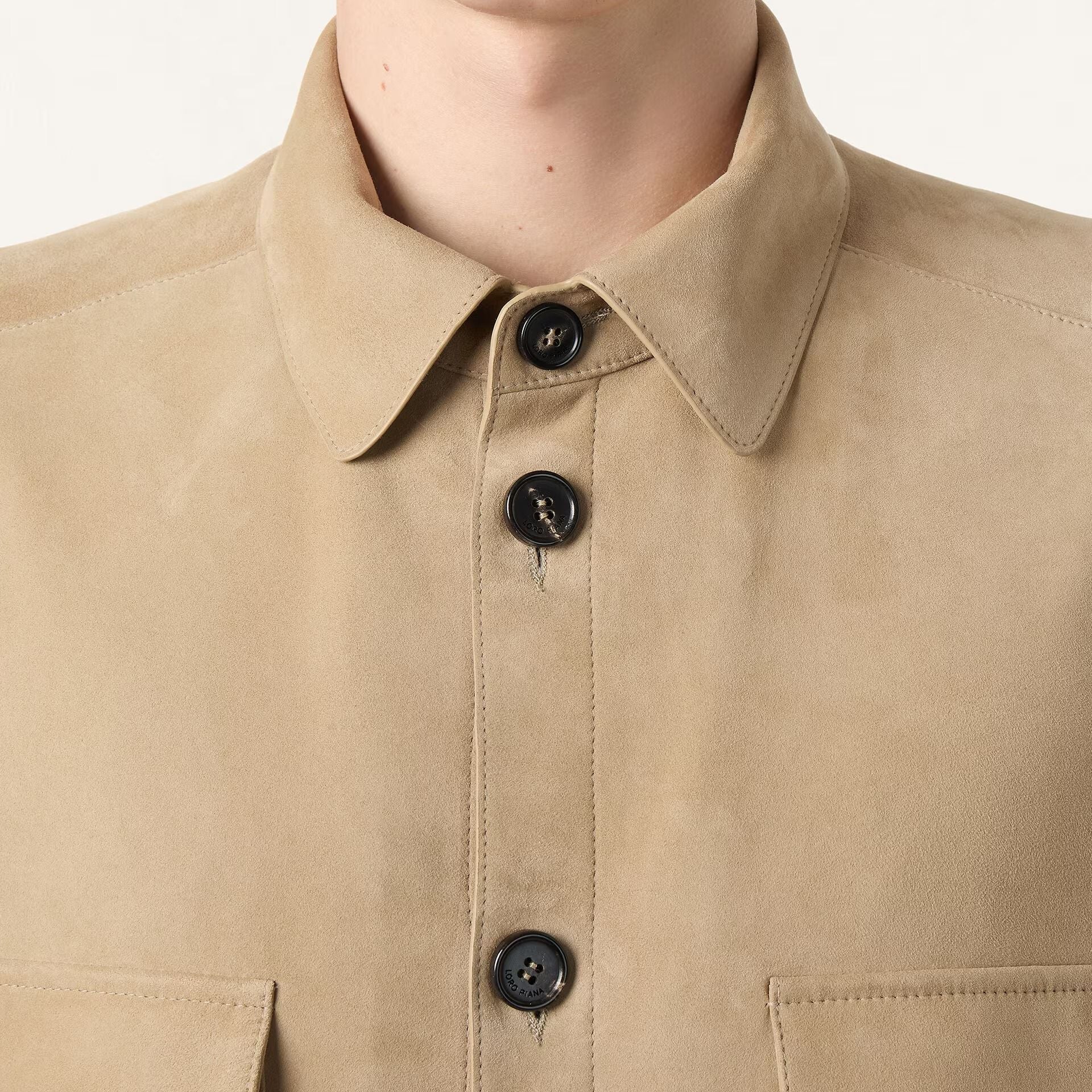 Loro Piana Overshirt in Kidskin