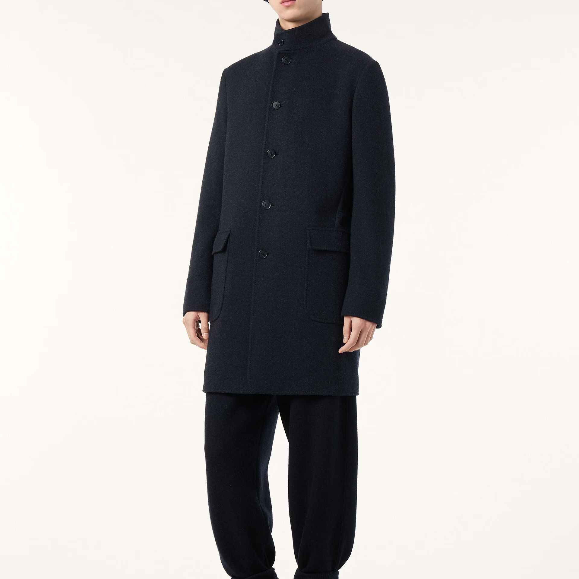 Loro Piana Sweater Coat in Jersey Novalis