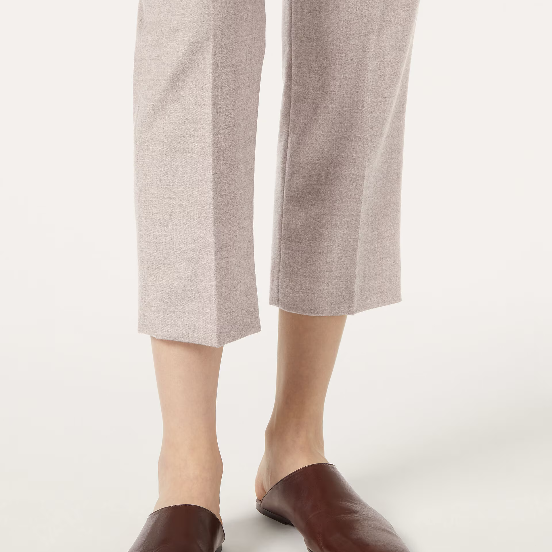 Loro Piana Alba Flat Mule in Lambskin
