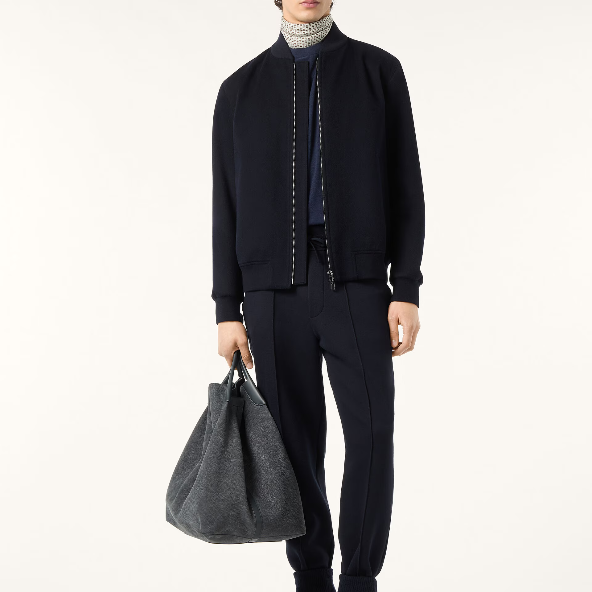 Loro Piana Ivy Bomber Jacket in Cashmere - Storm System®