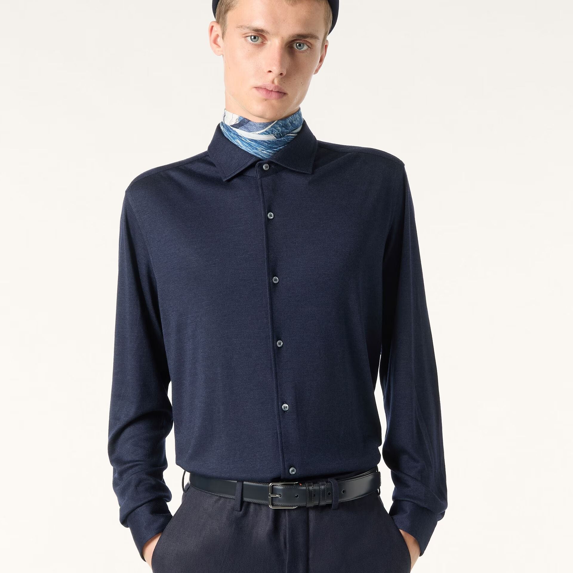 Loro Piana Andrew Shirt in Cashmere, Silk