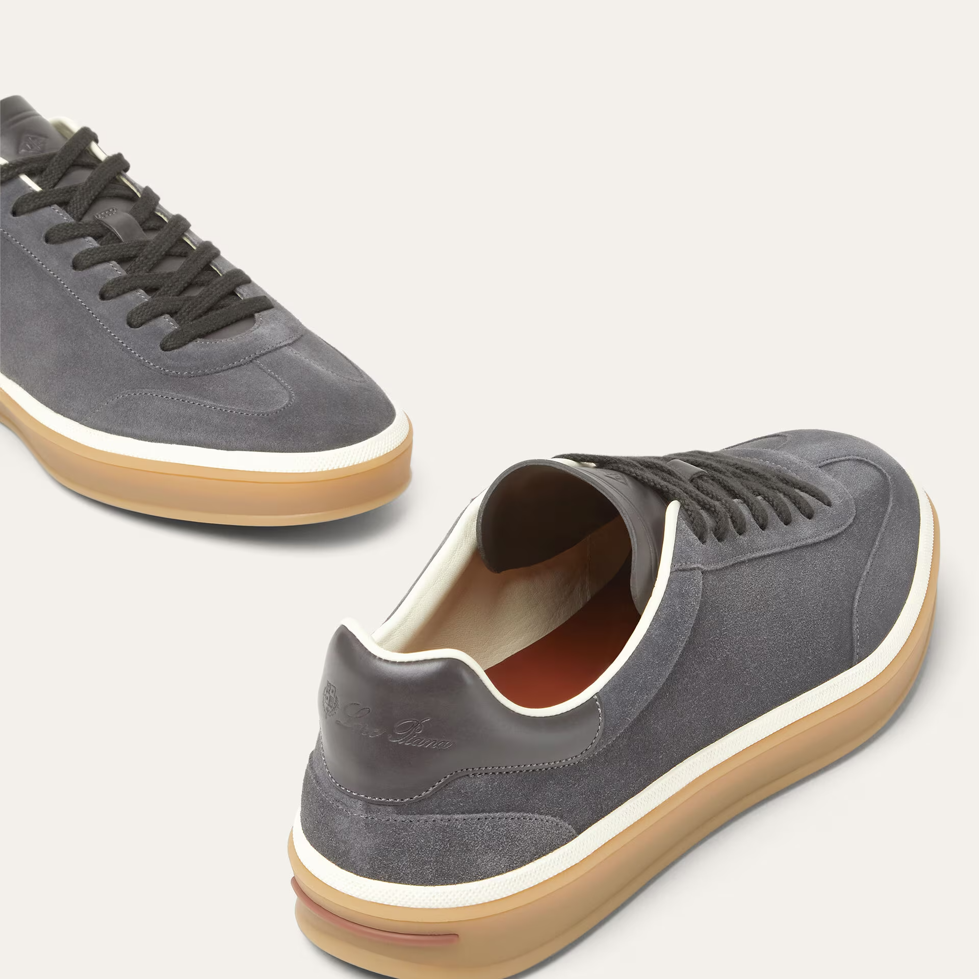 Loro Piana Tennis Walk Sneaker in Suede Calf Split