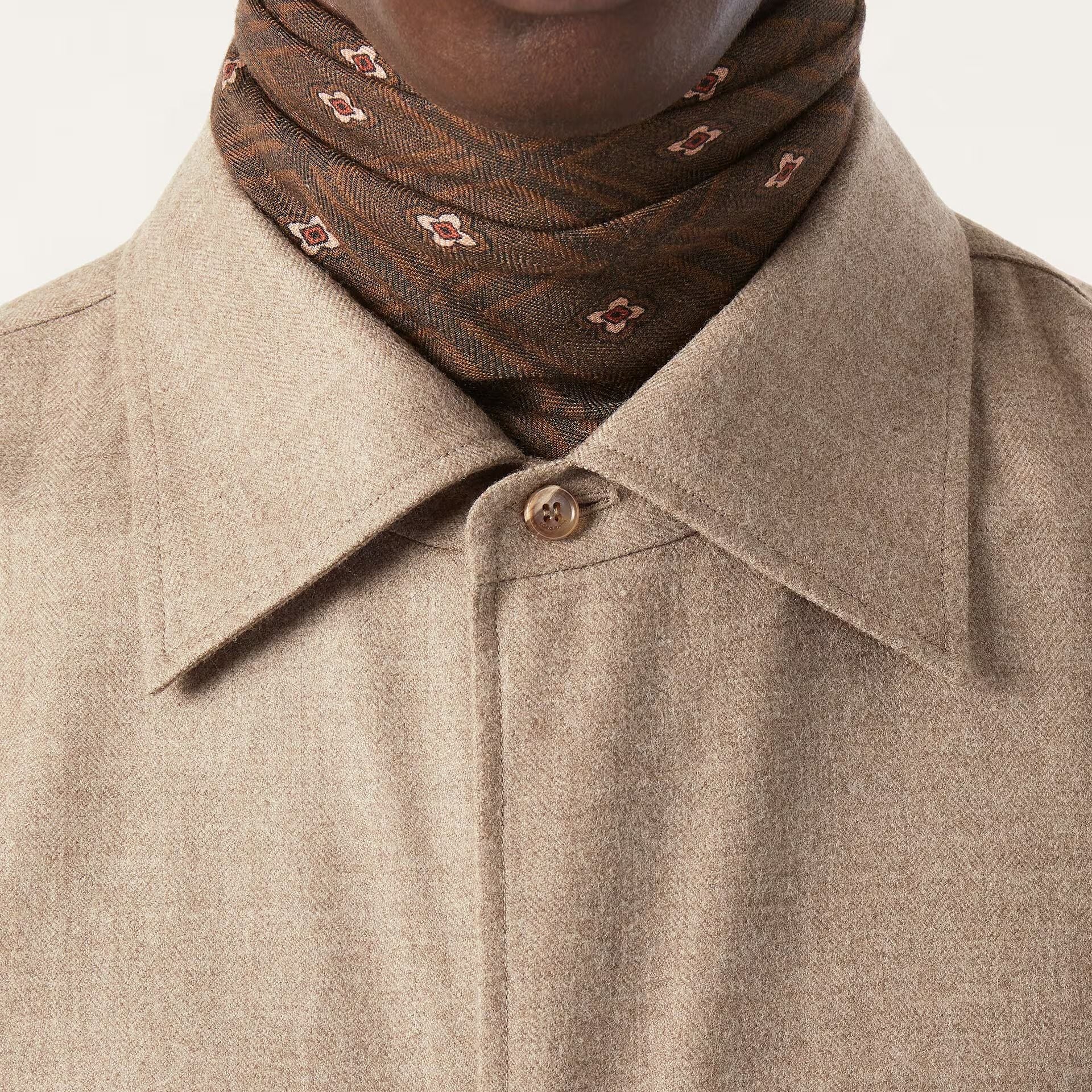 Loro Piana Franco Shirt in Pecora Nera®