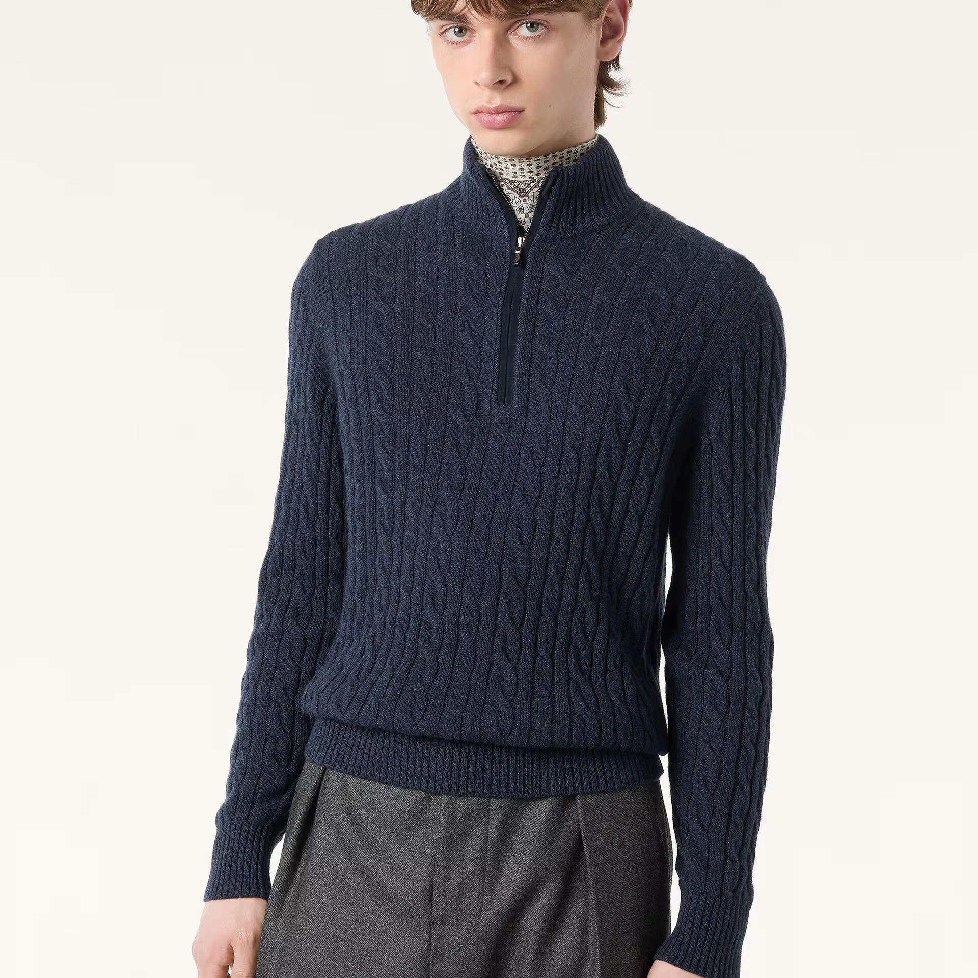 Loro Piana Treccia Jumper in Baby Cashmere