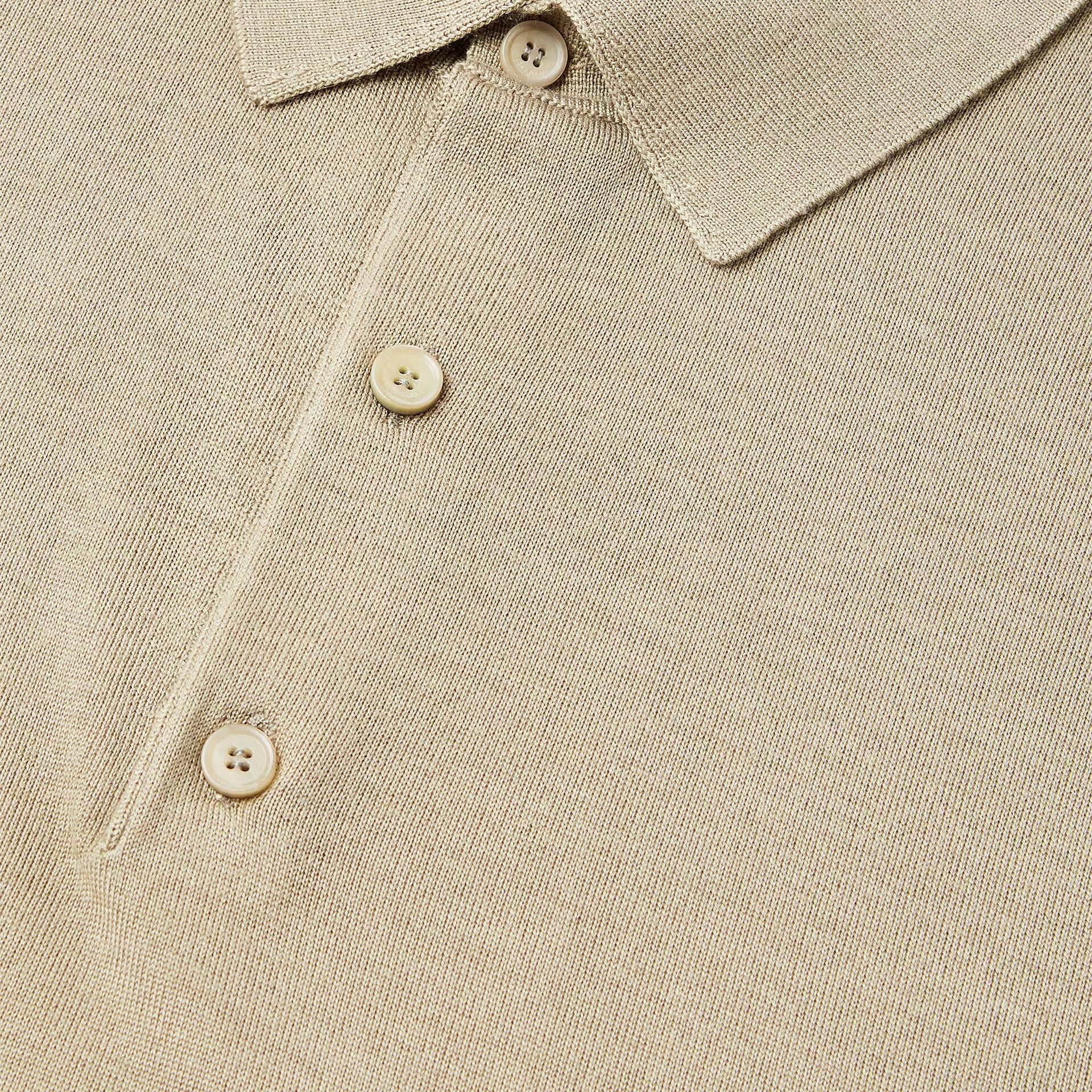 Loro Piana Sottile Polo Shirt in Virgin Wool, Cashmere, Silk