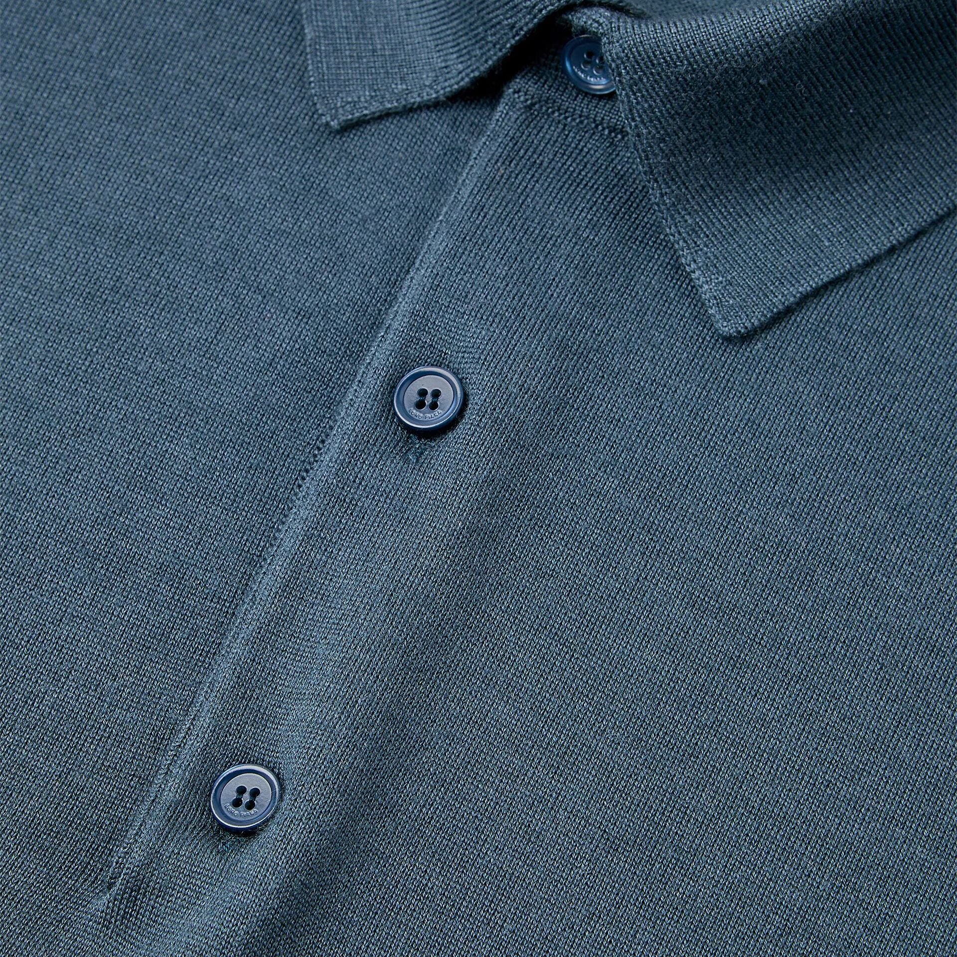 Loro Piana Sottile Polo Shirt in Virgin Wool, Cashmere, Silk