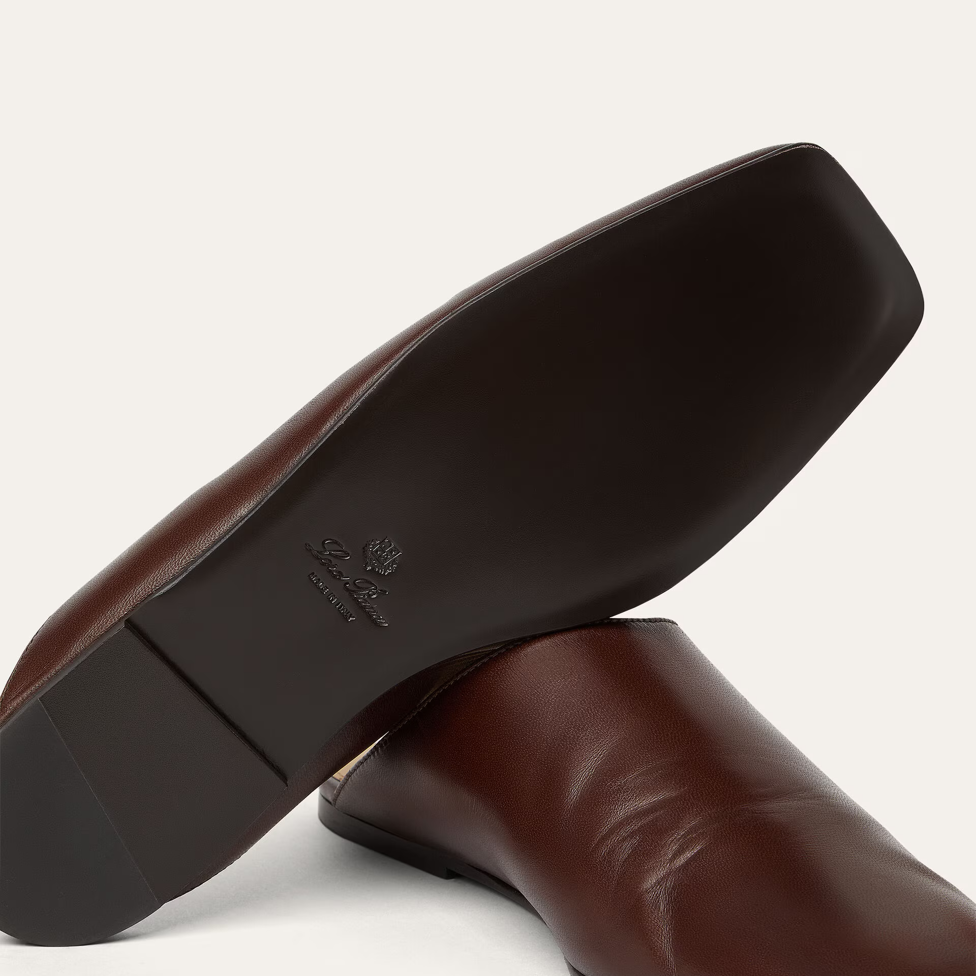 Loro Piana Alba Flat Mule in Lambskin