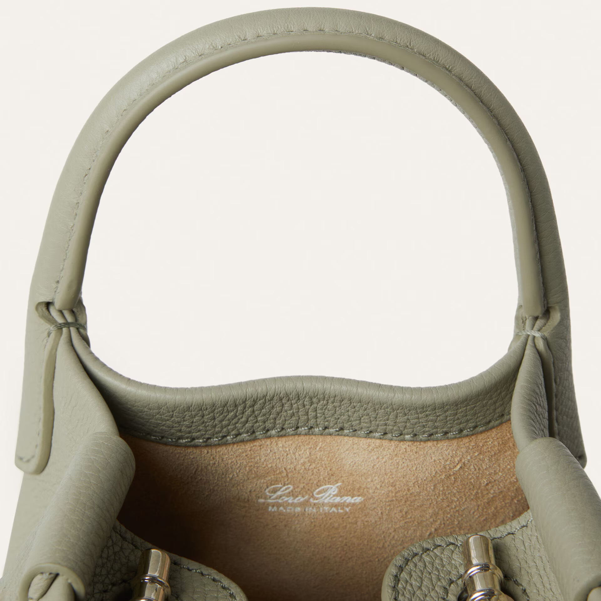 Loro Piana Micro Bale bag in Grained Calfskin