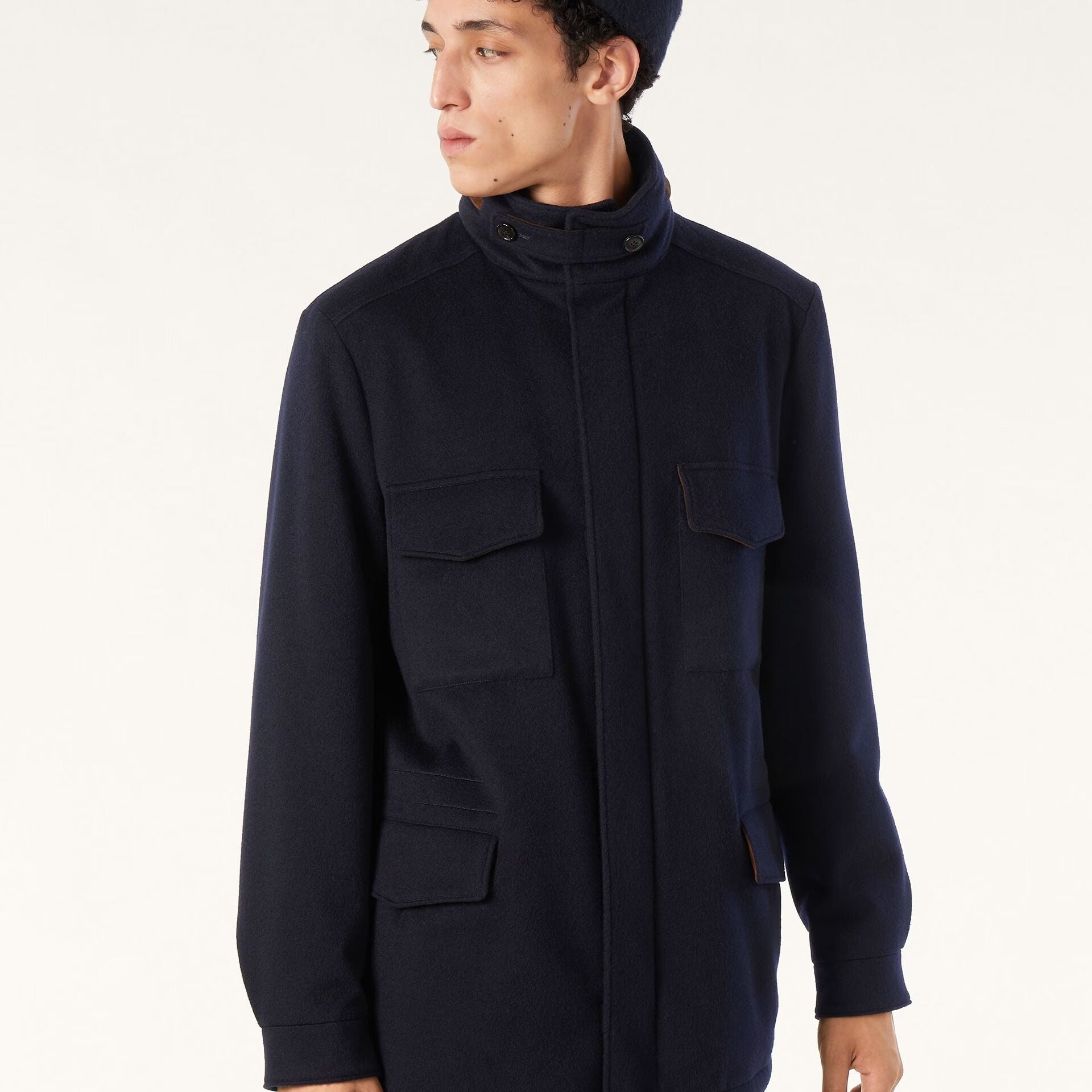 Loro Piana Traveller Field Jacket in Cashmere - Storm System®