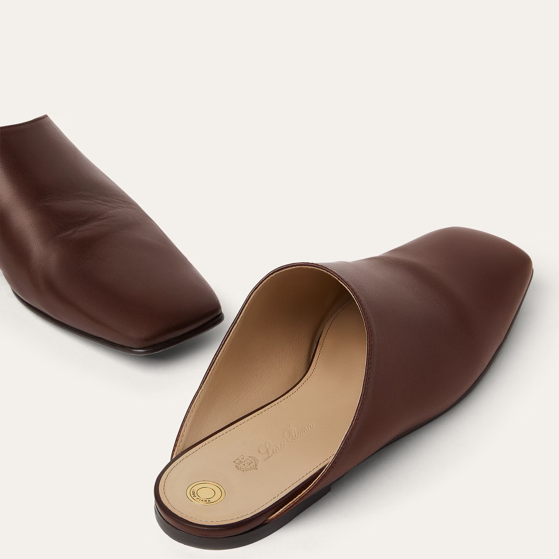 Loro Piana Alba Flat Mule in Lambskin