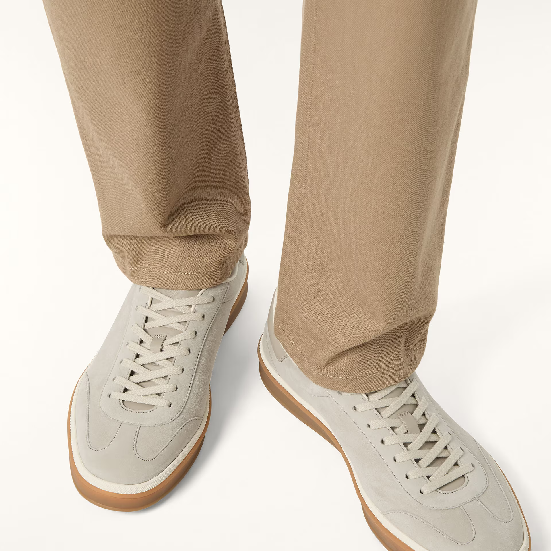Loro Piana Tennis Walk Sneaker in Suede Calf Split