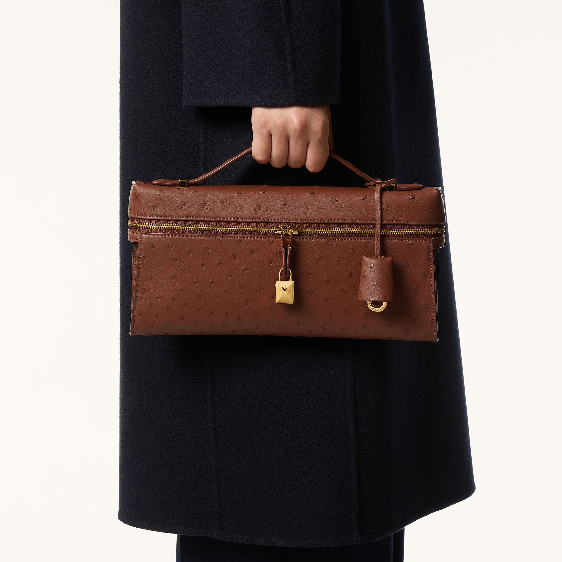 Loro Piana Extra Clutch L29 in Ostrich Leather