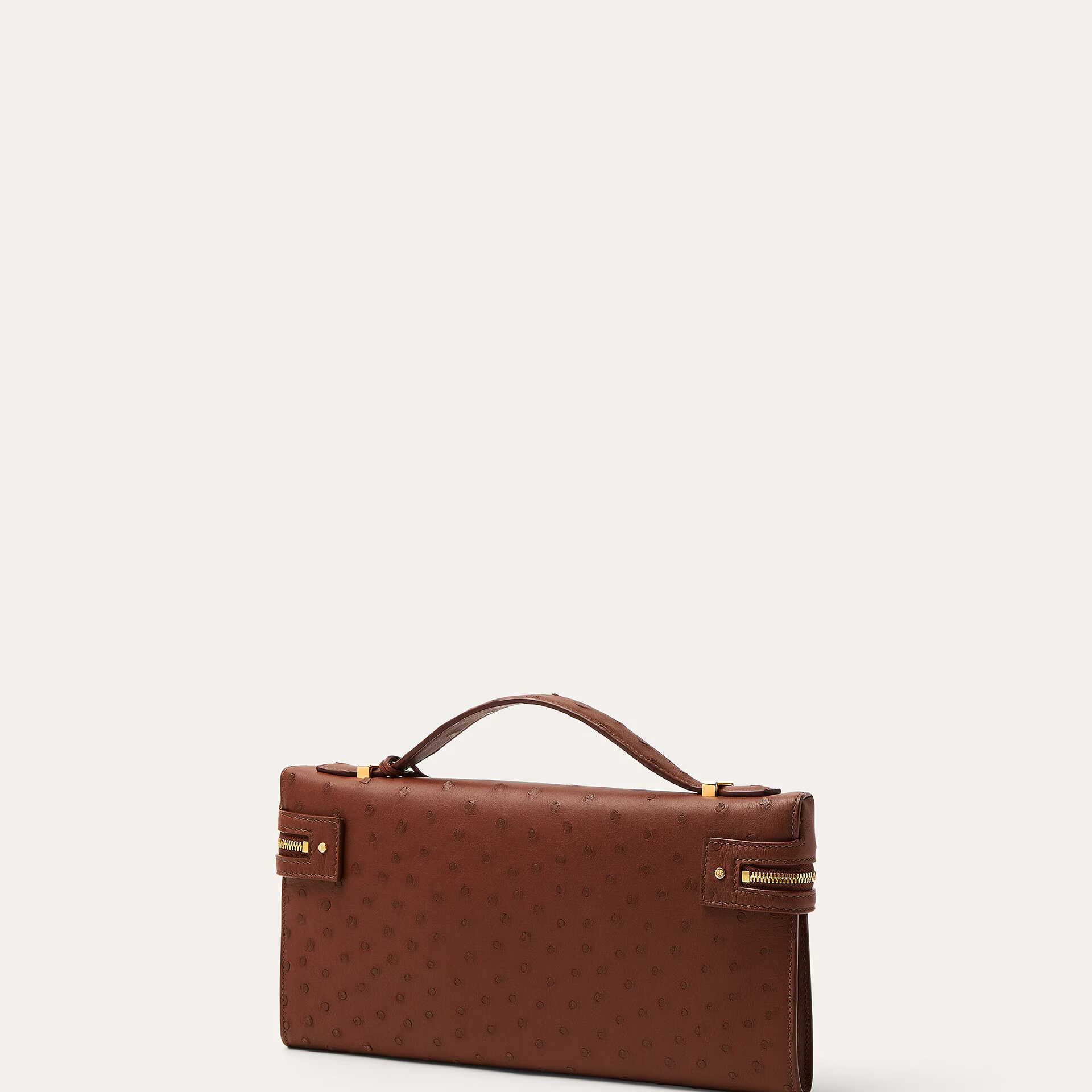 Loro Piana Extra Clutch L29 in Ostrich Leather
