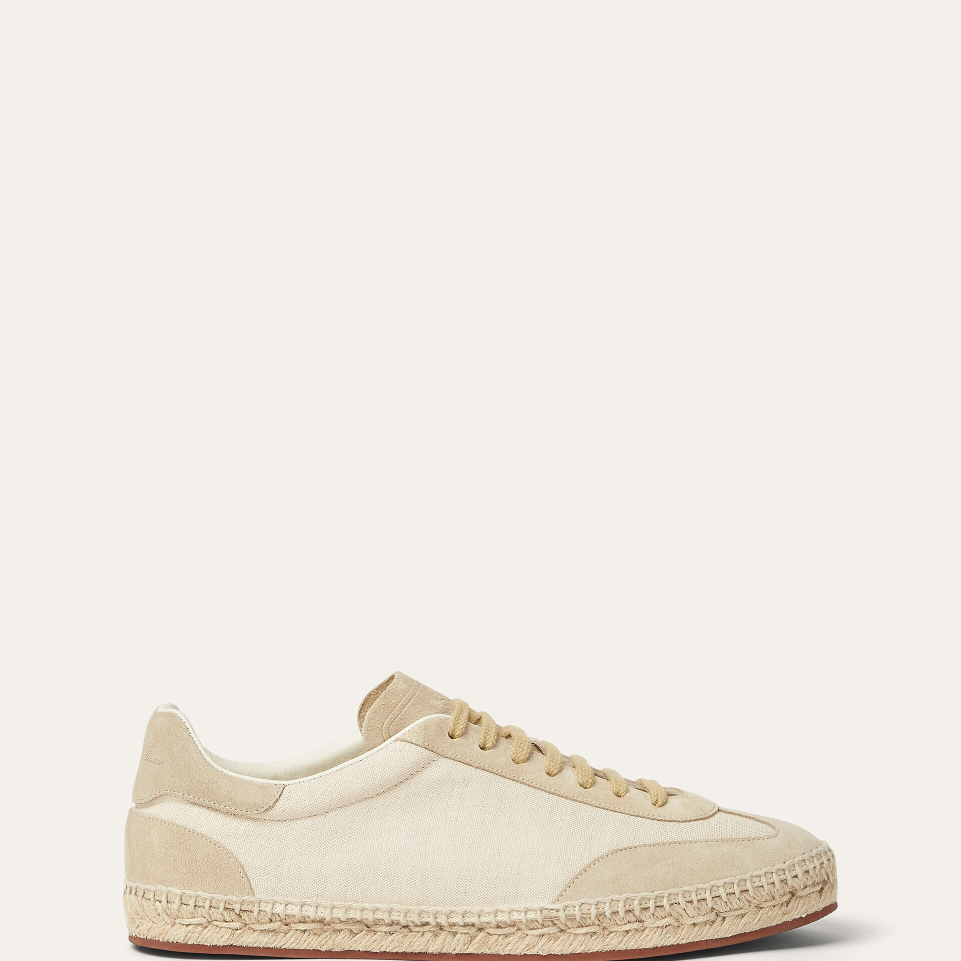 Loro Piana Sea Tennis Walk Sneaker in Cotton, Linen - Rain System®