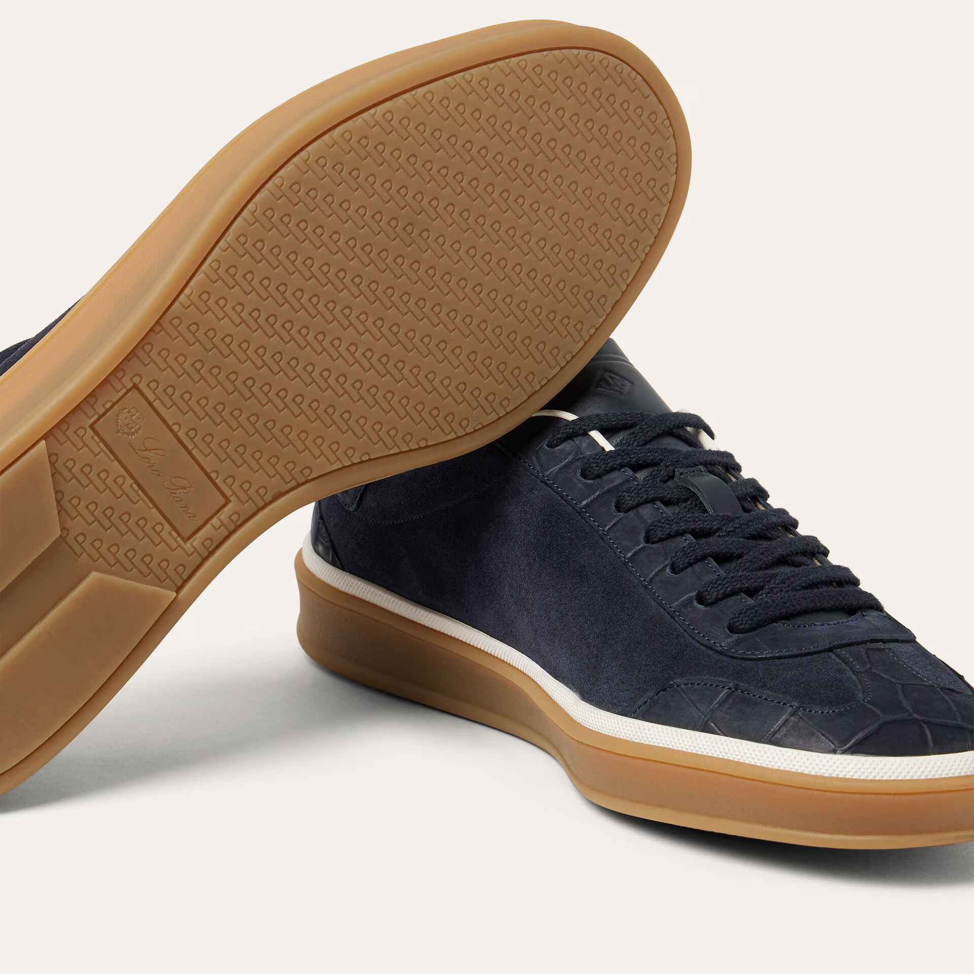 Loro Piana Tennis Walk Sneaker in Suede Calf Split