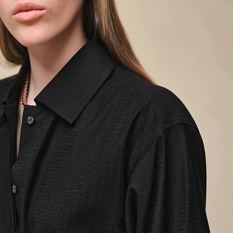 Hermès "Mosaique" shirt dress