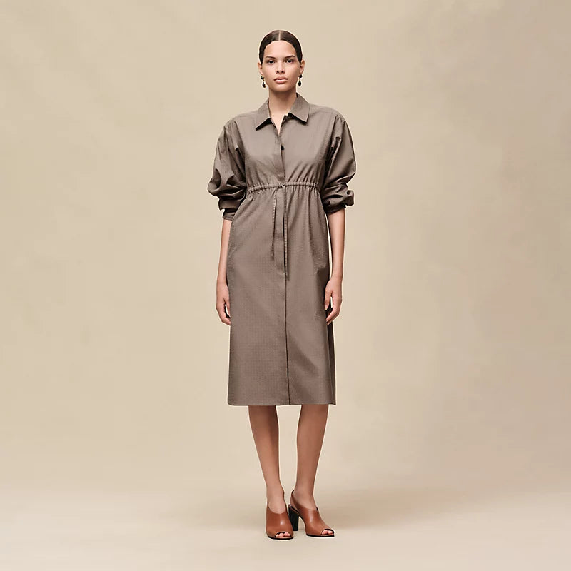 Hermès "Mosaique" shirt dress