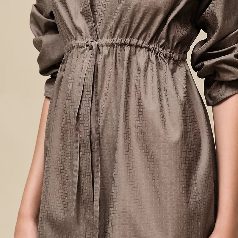 Hermès "Mosaique" shirt dress