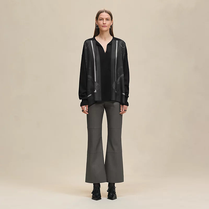 Hermès "Palefroi Remix" twillaine vareuse blouse
