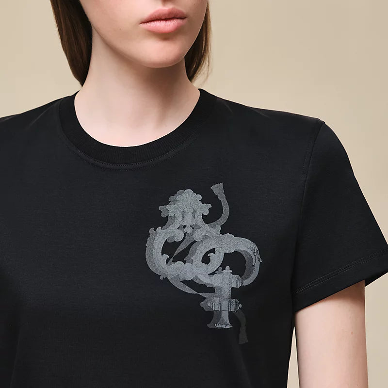 Hermès Printed straight t-shirt