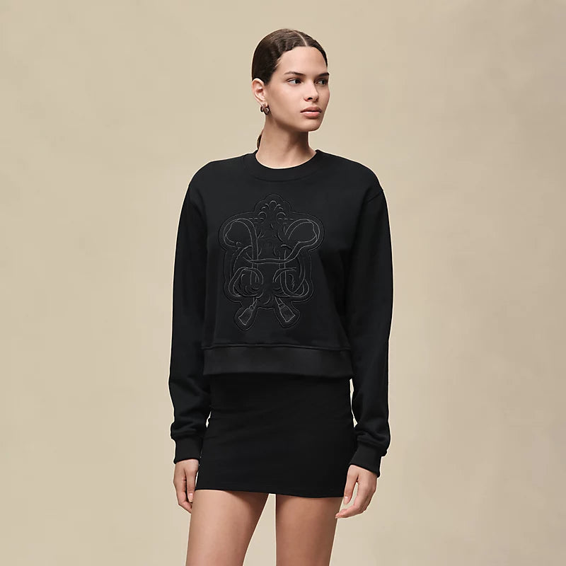 Hermès Sweatshirt with embroidered darts