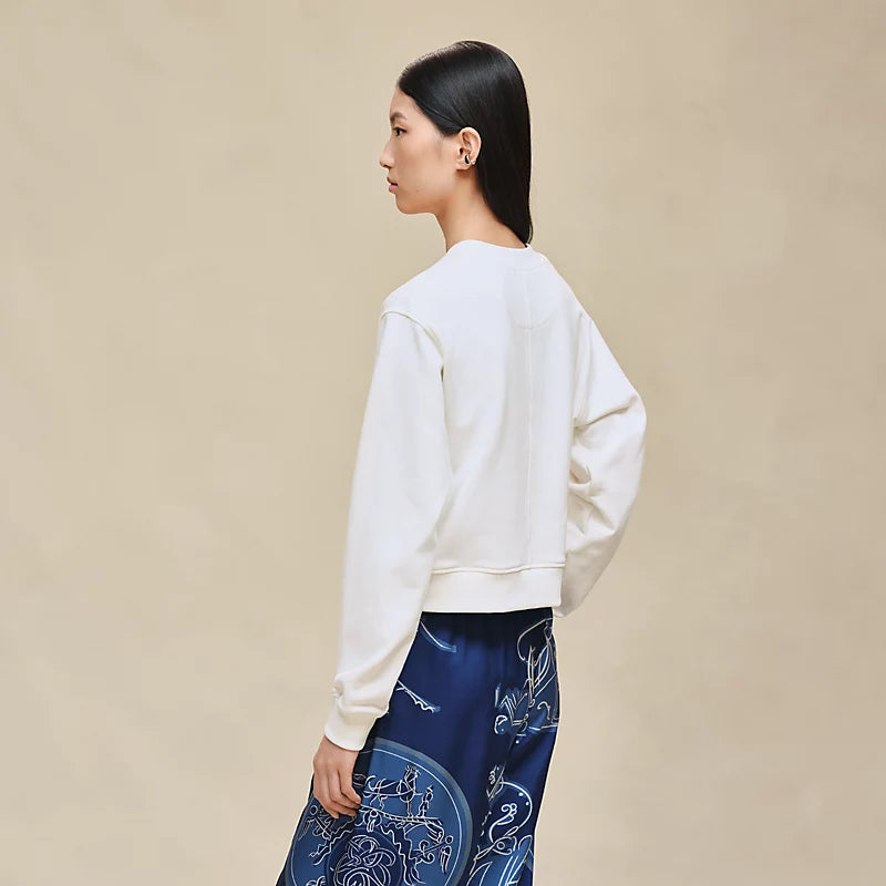 Hermès Sweatshirt with embroidered darts