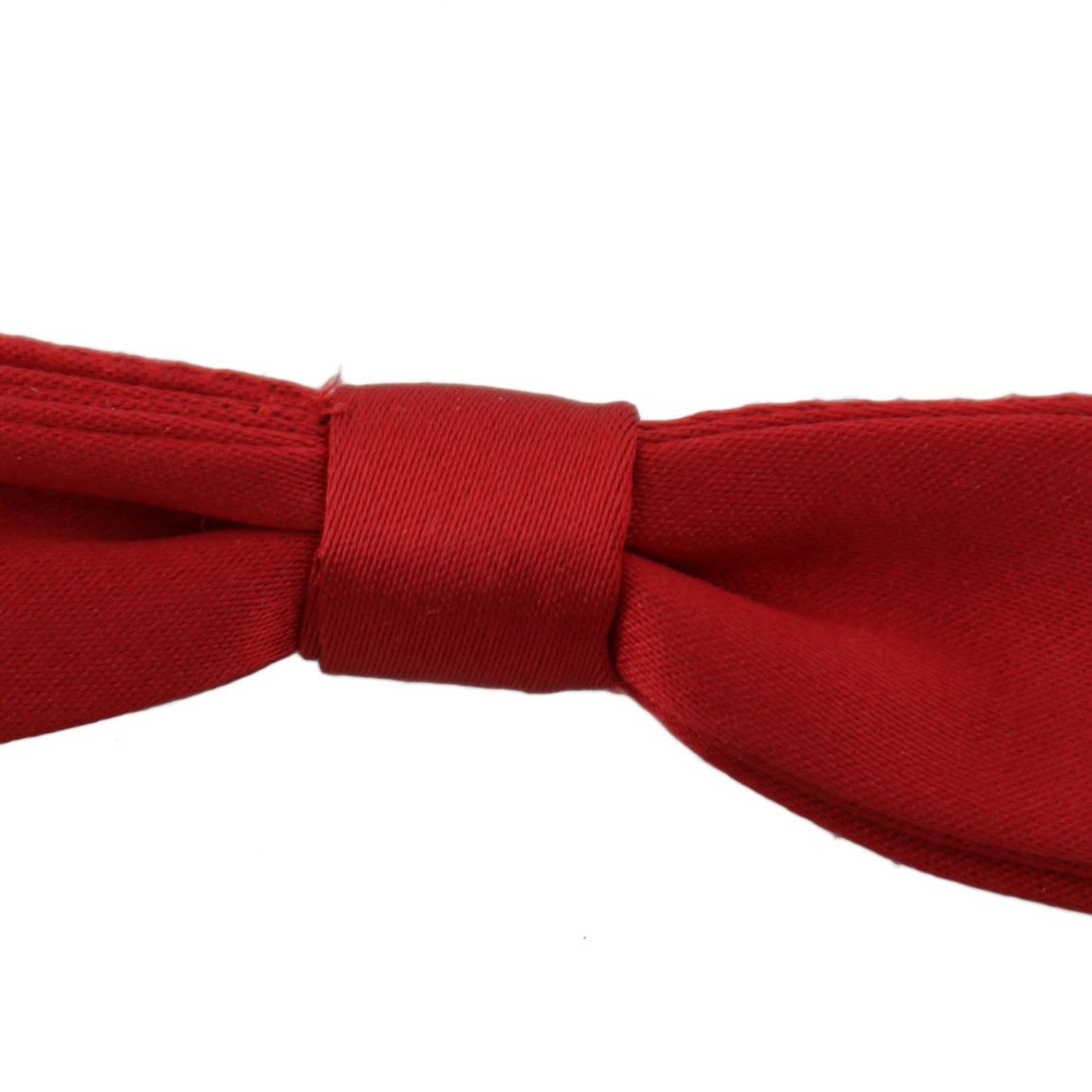 Dolce & Gabbana Red 100% Silk Slim Adjustable Neck Papillon Bow Tie