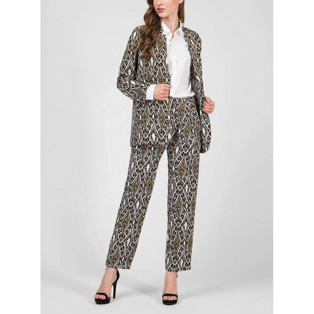 Patrizia Pepe Multicolor Flax Casual Pants