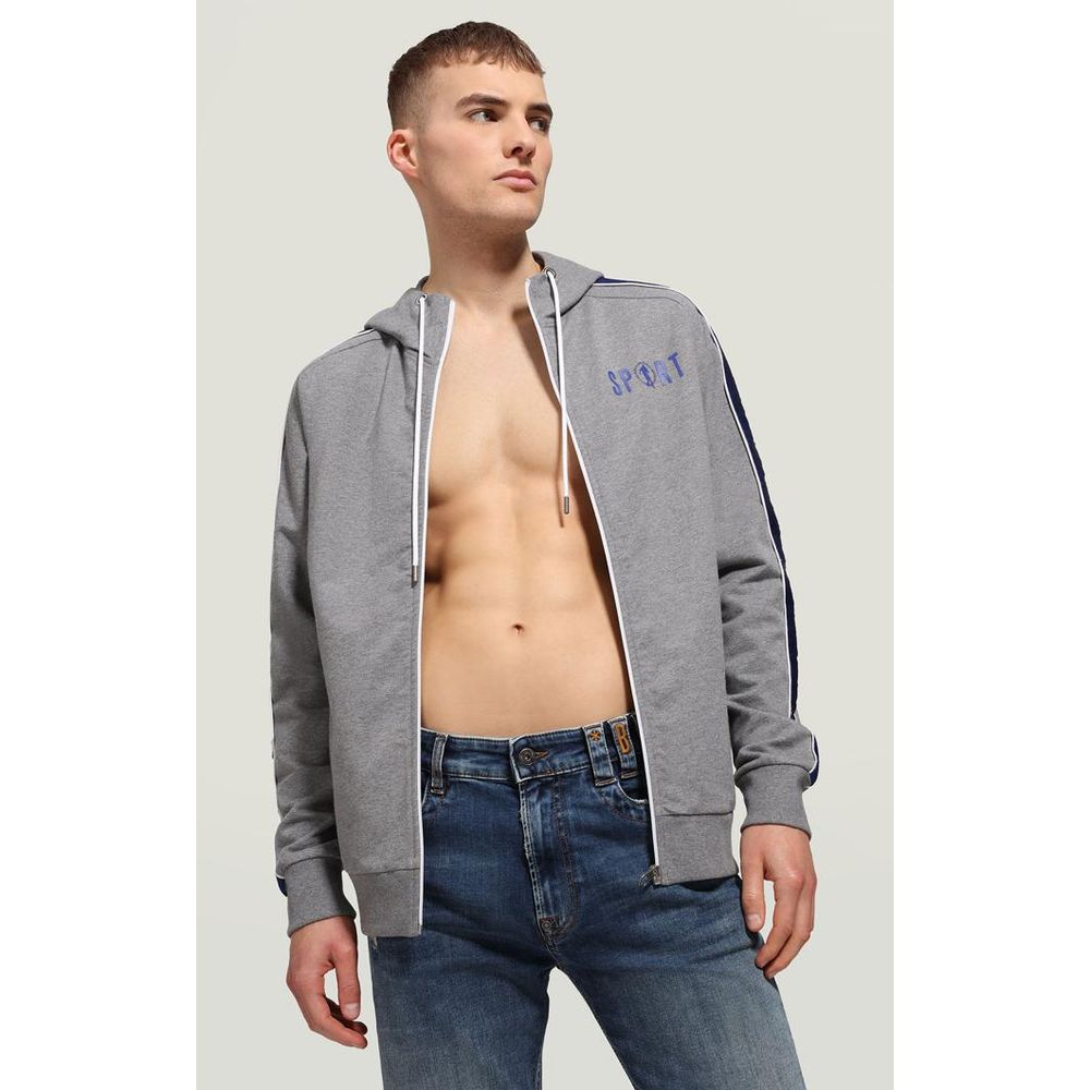 Bikkembergs Gray Cotton Sweatshirt