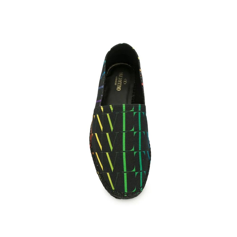 Valentino Garavani Black Canvas Espadrilles