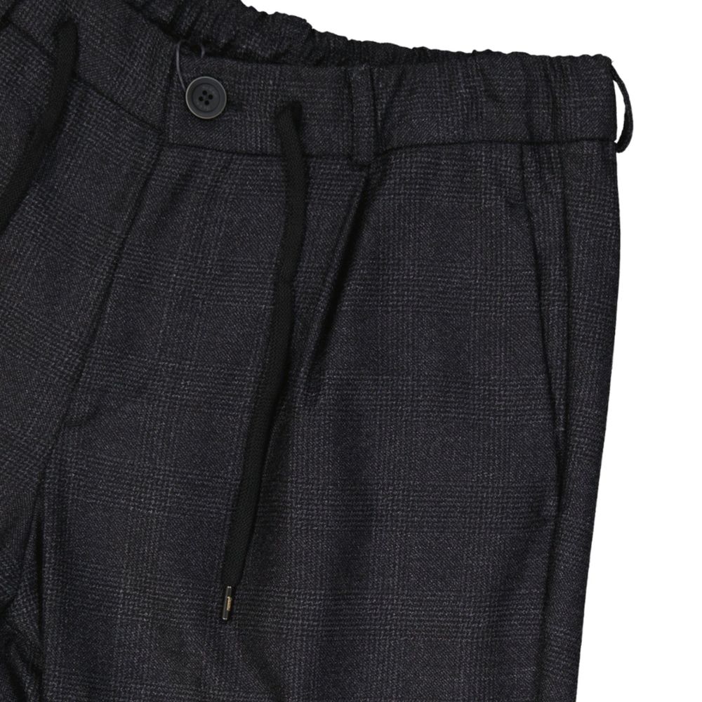 Herno Gray Wool Casual Pants