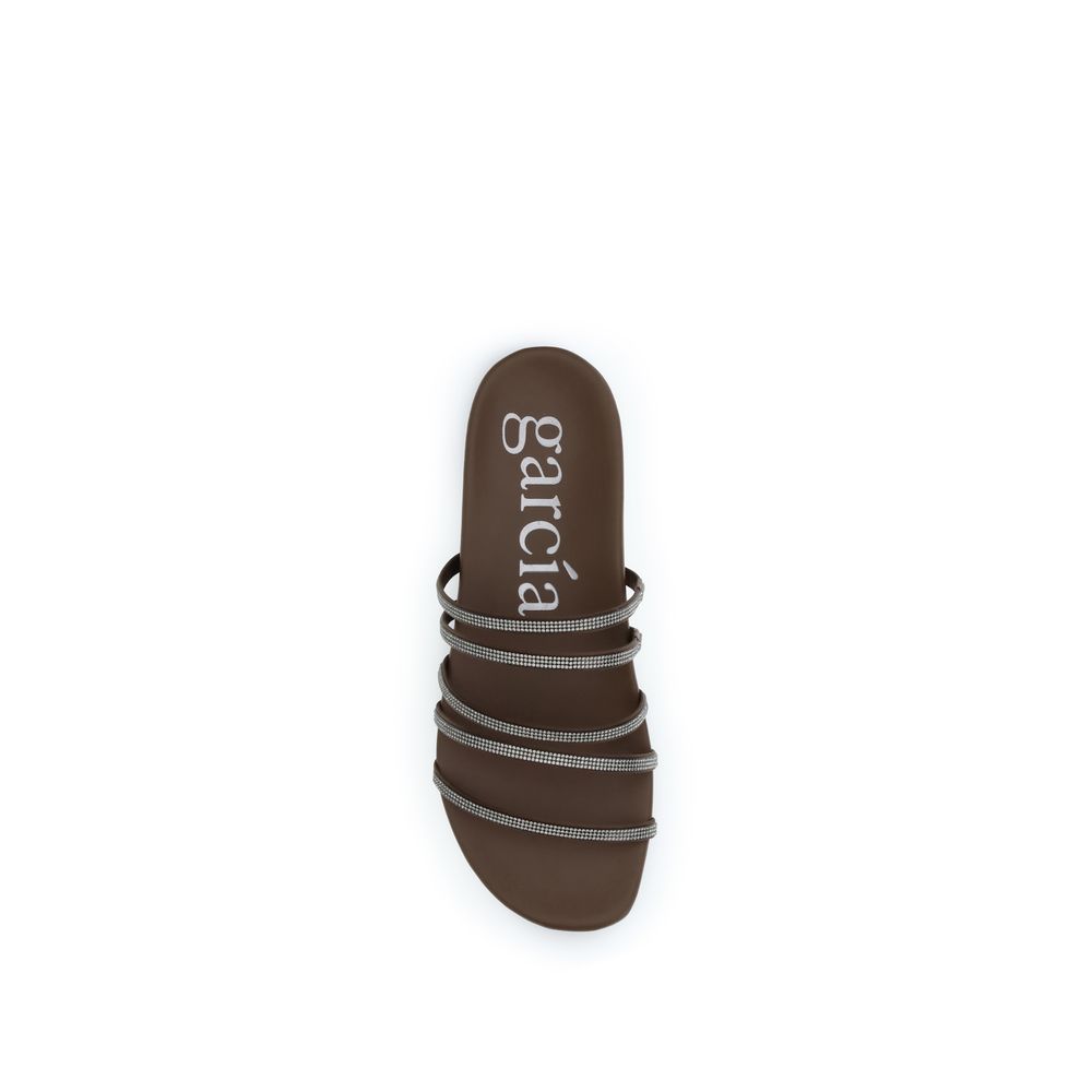 Pedro García Brown Calf Leather Bos Taurus Flip-Flop Sandals