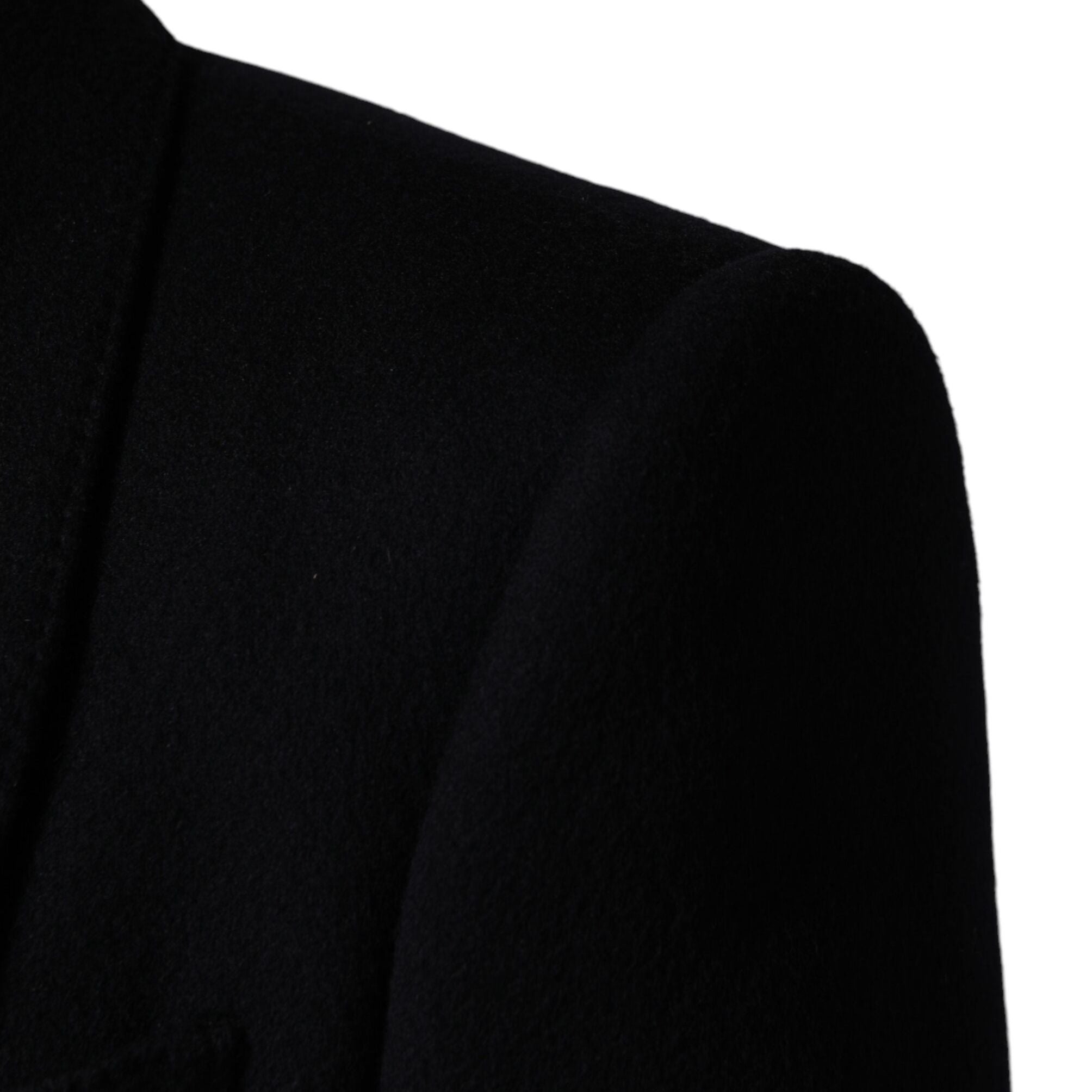Dolce & Gabbana Black Single Breasted Trench Coat Jacket