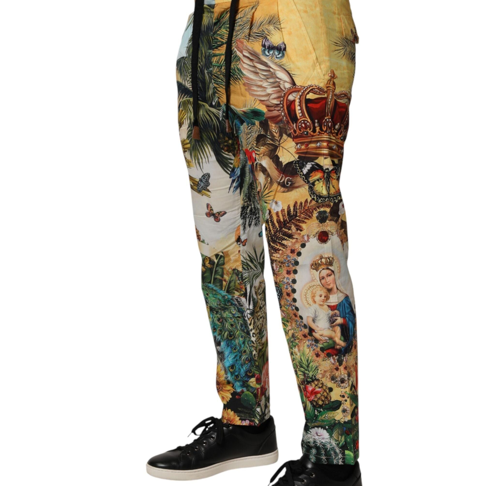 Dolce & Gabbana Multicolor Tropical King Lounge Trouser Pants