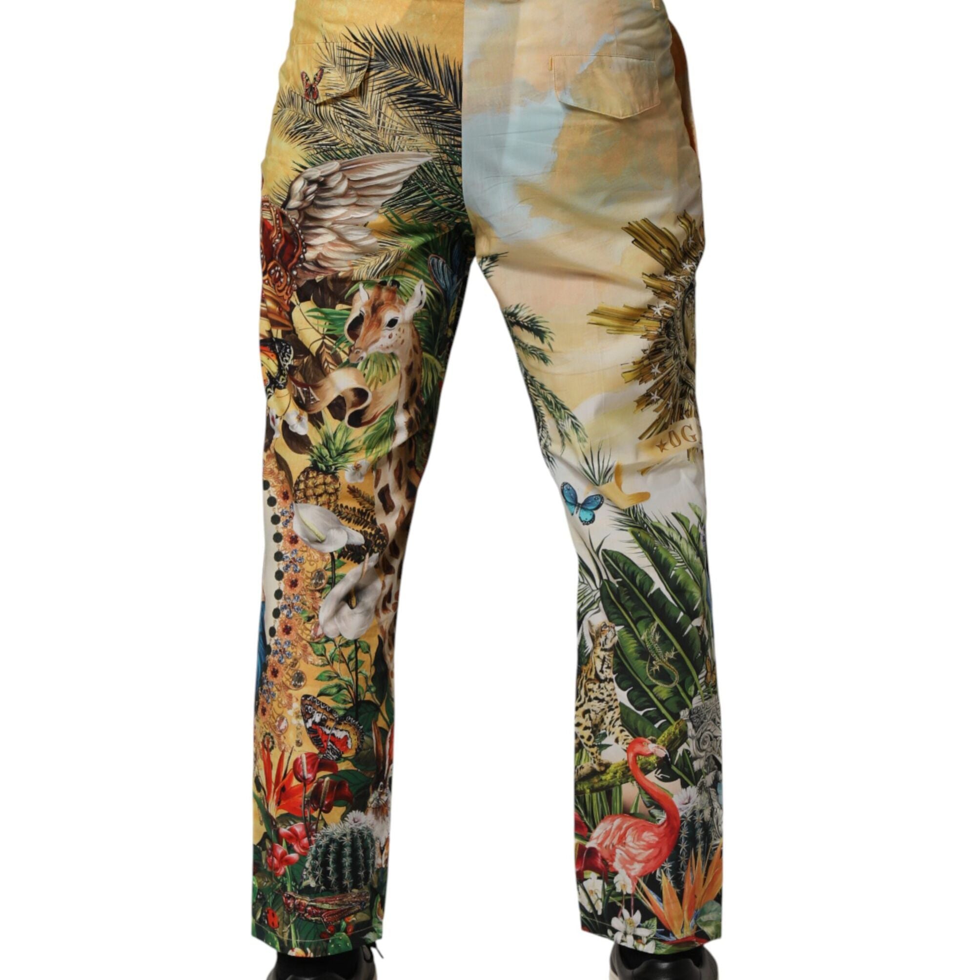 Dolce & Gabbana Multicolor Tropical King Lounge Trouser Pants