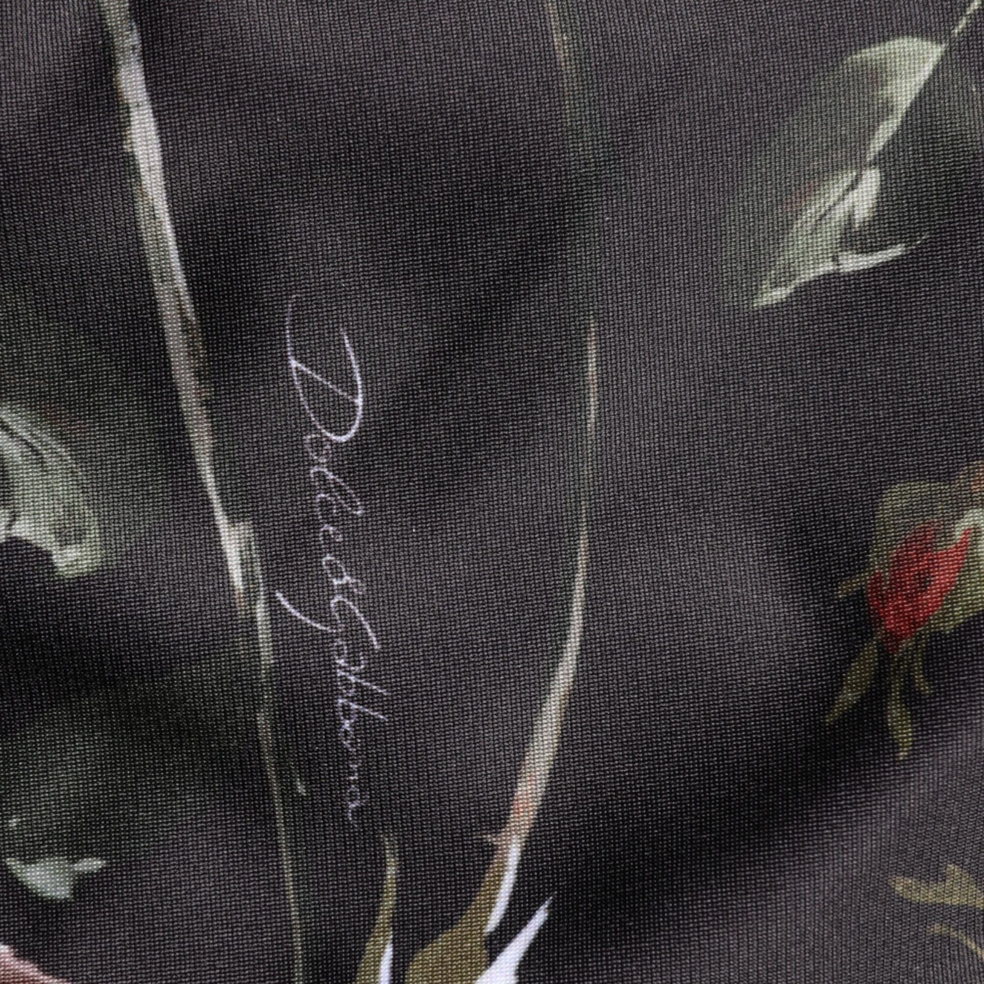 Dolce & Gabbana Black Floral Straight-Leg Chino Trouser Pants