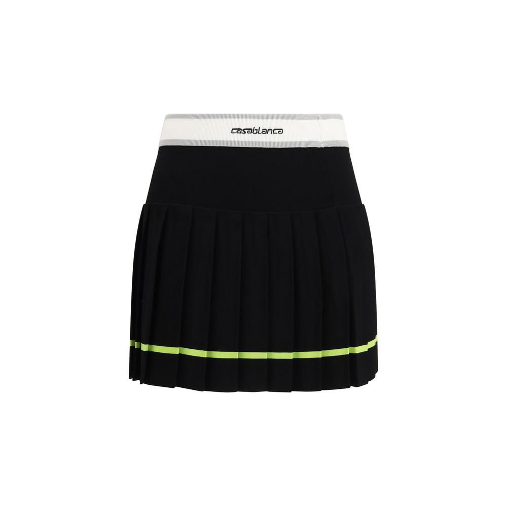 Casablanca Black Viscose Mini Skirt