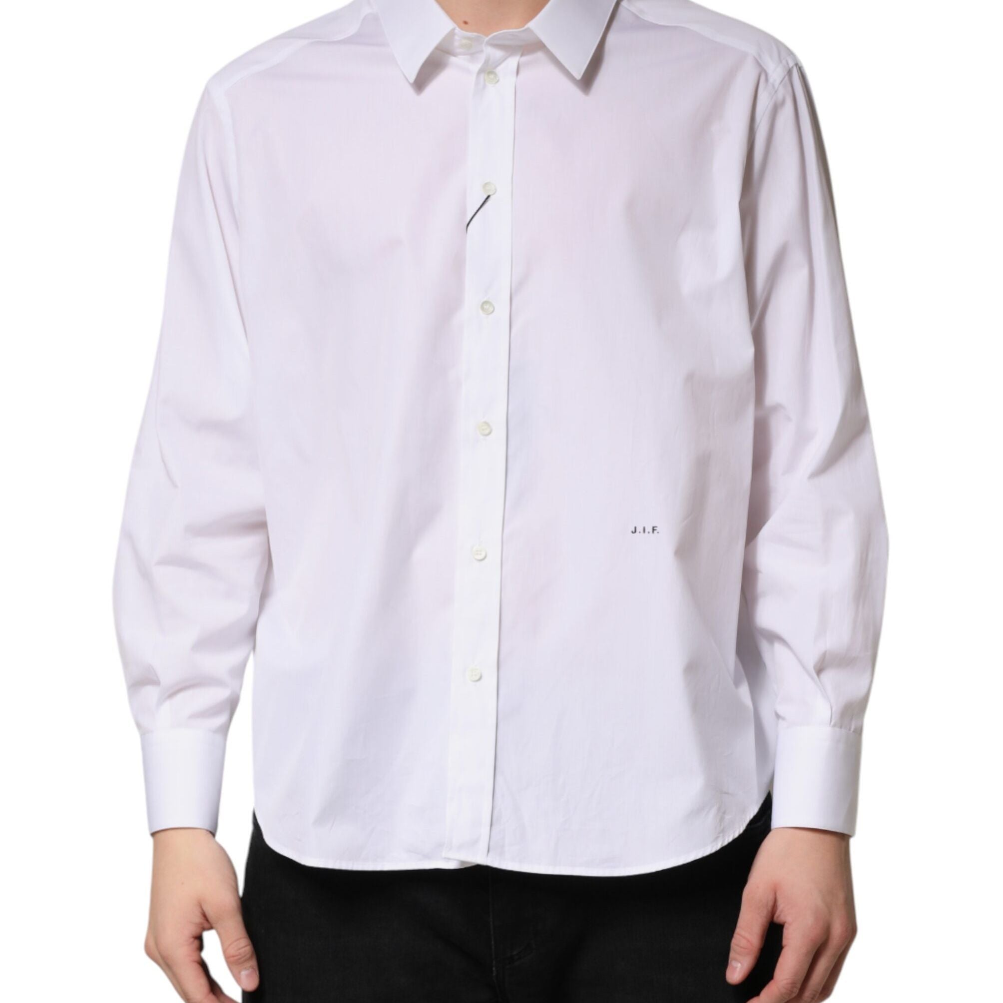 Dolce & Gabbana White SARTORIA Cotton Collared Dress Shirt
