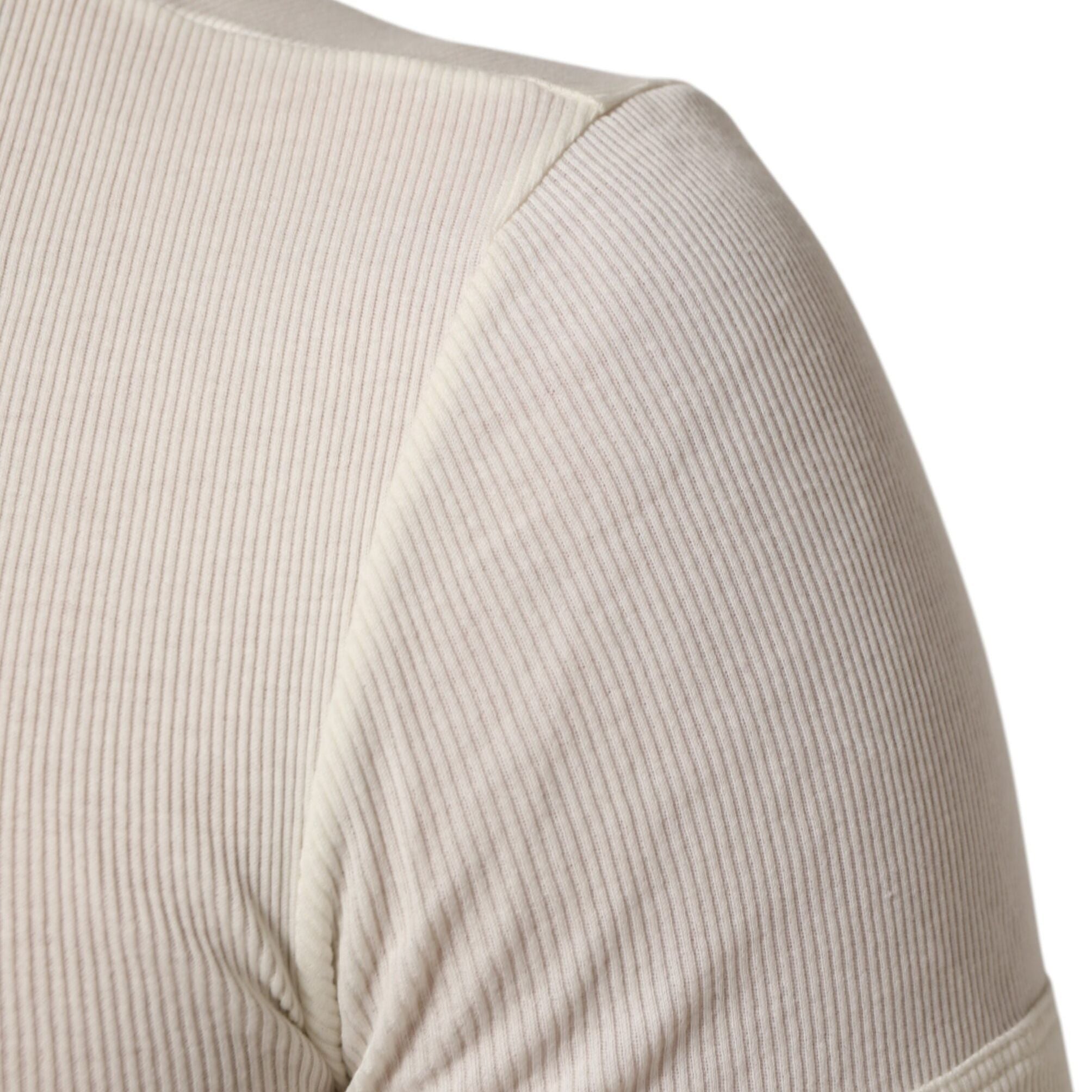 Dolce & Gabbana Off White Cotton Short Sleeve Henley T-shirt