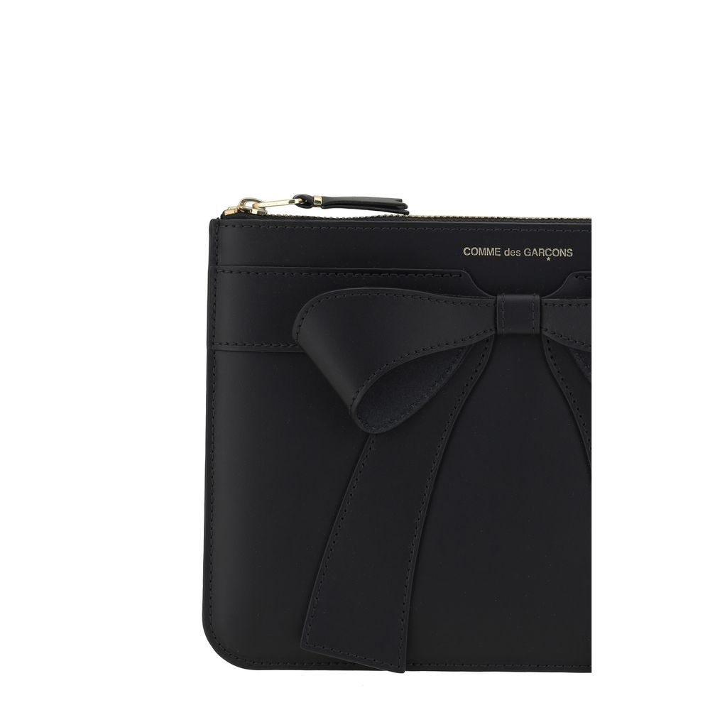 Comme Des Garçons Black Calf Leather Bos Taurus Wallet