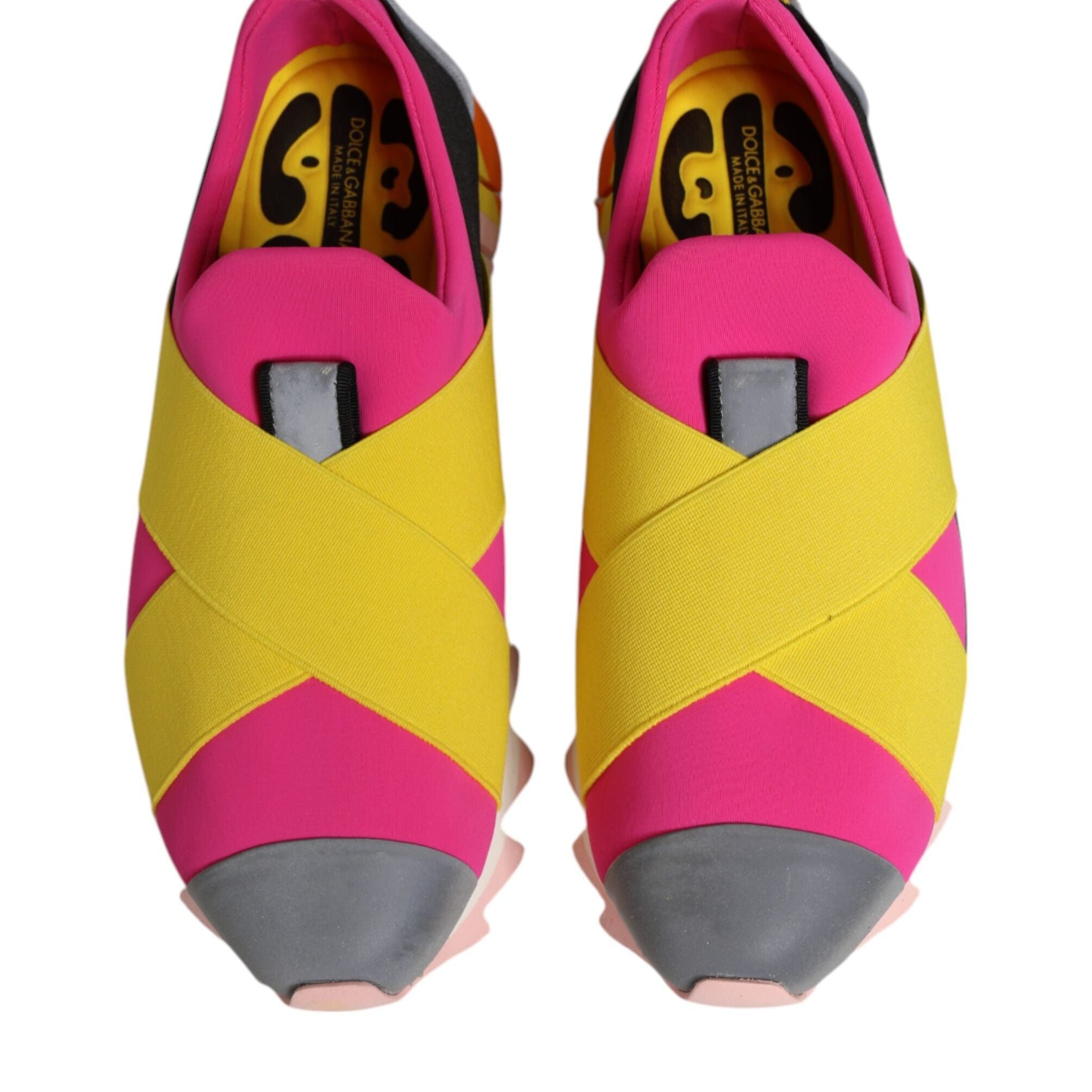 Dolce & Gabbana Multicolor Neoprene Elastic Ibiza Sneakers Shoes