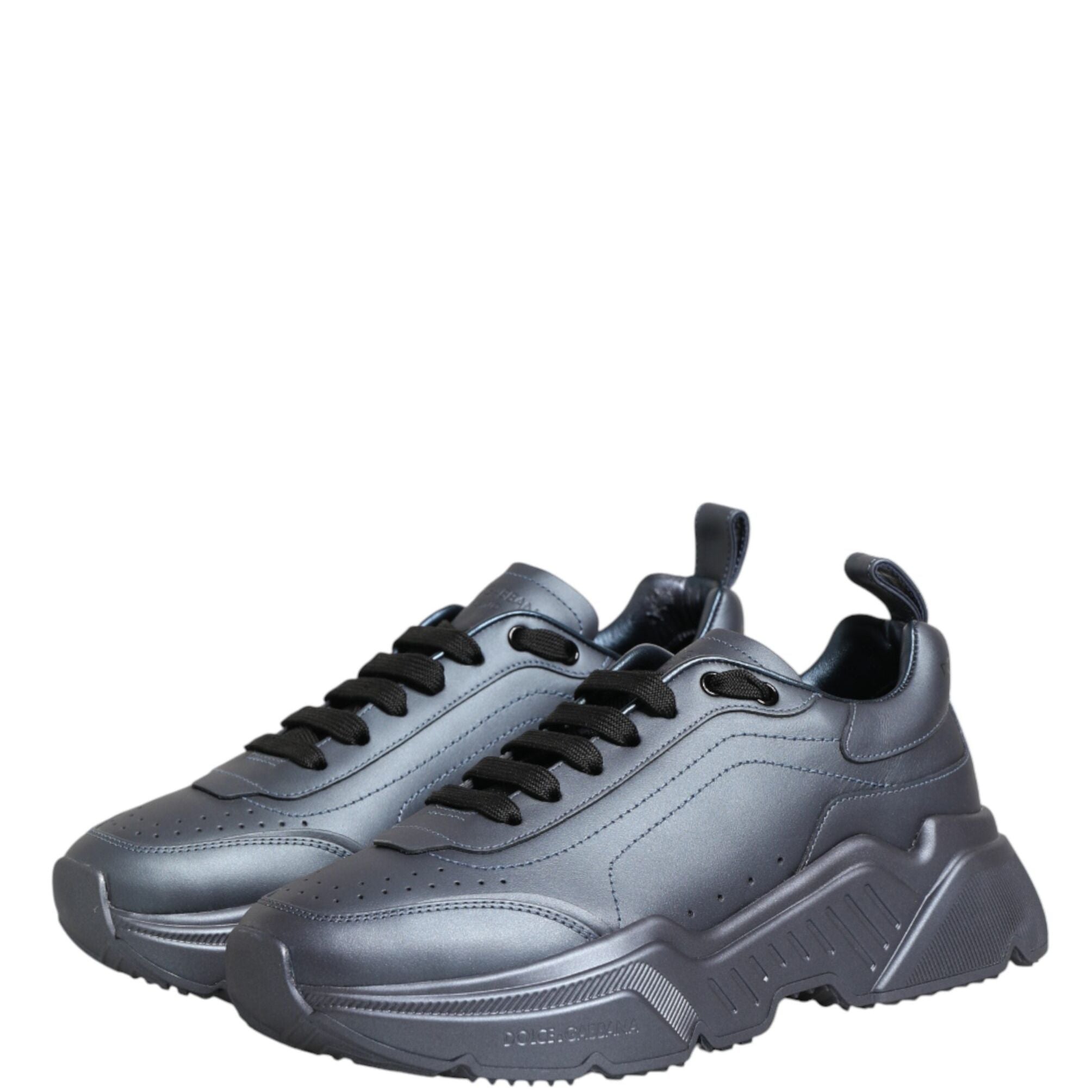 Dolce & Gabbana Blueish Gray Daymaster Low Top Sneakers Shoes