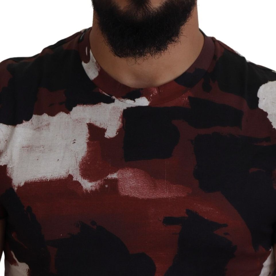 Dolce & Gabbana Multicolor Tie Dye Cotton Crew Neck T-shirt