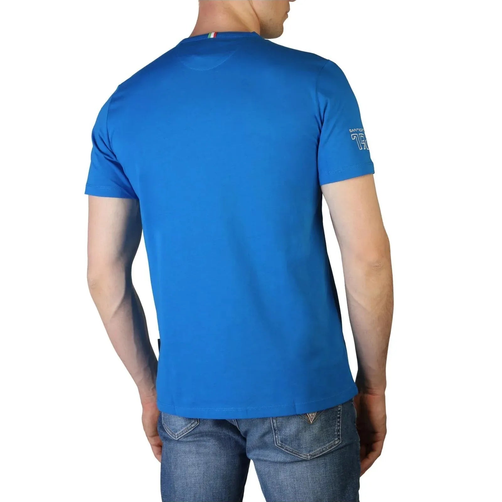 Lamborghini Blue Cotton T-Shirt